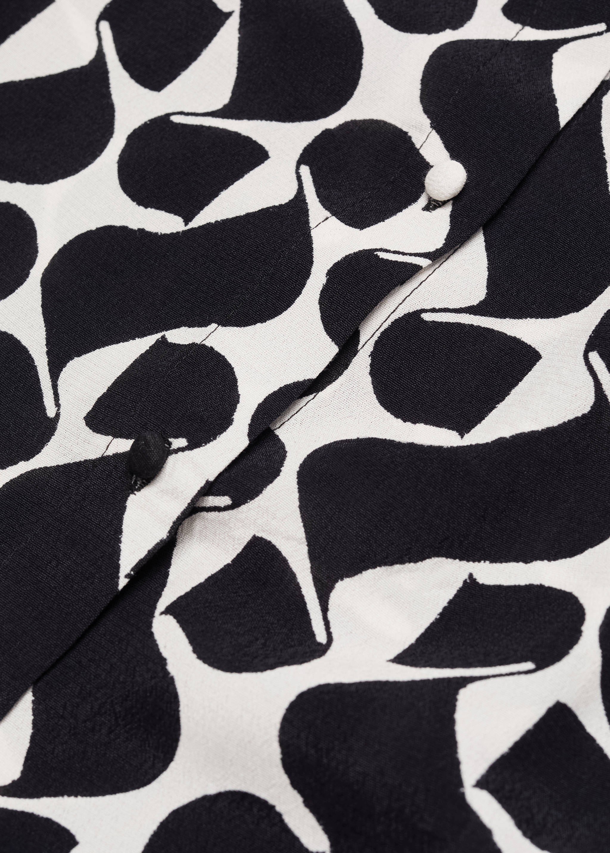 Blouse imprimés bords contrastants - Détail de l'article 0