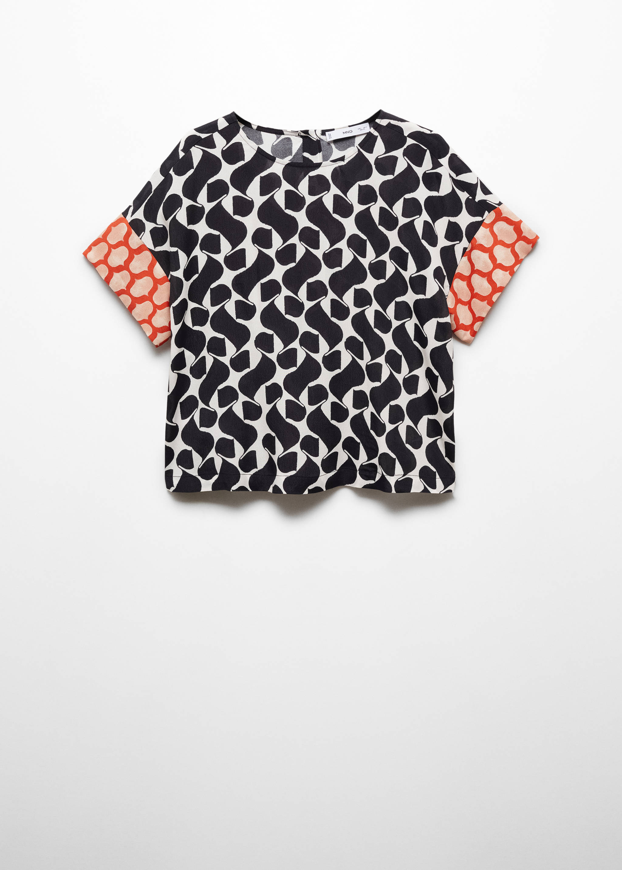 Brusa estampada vores de contrast - Article sense model