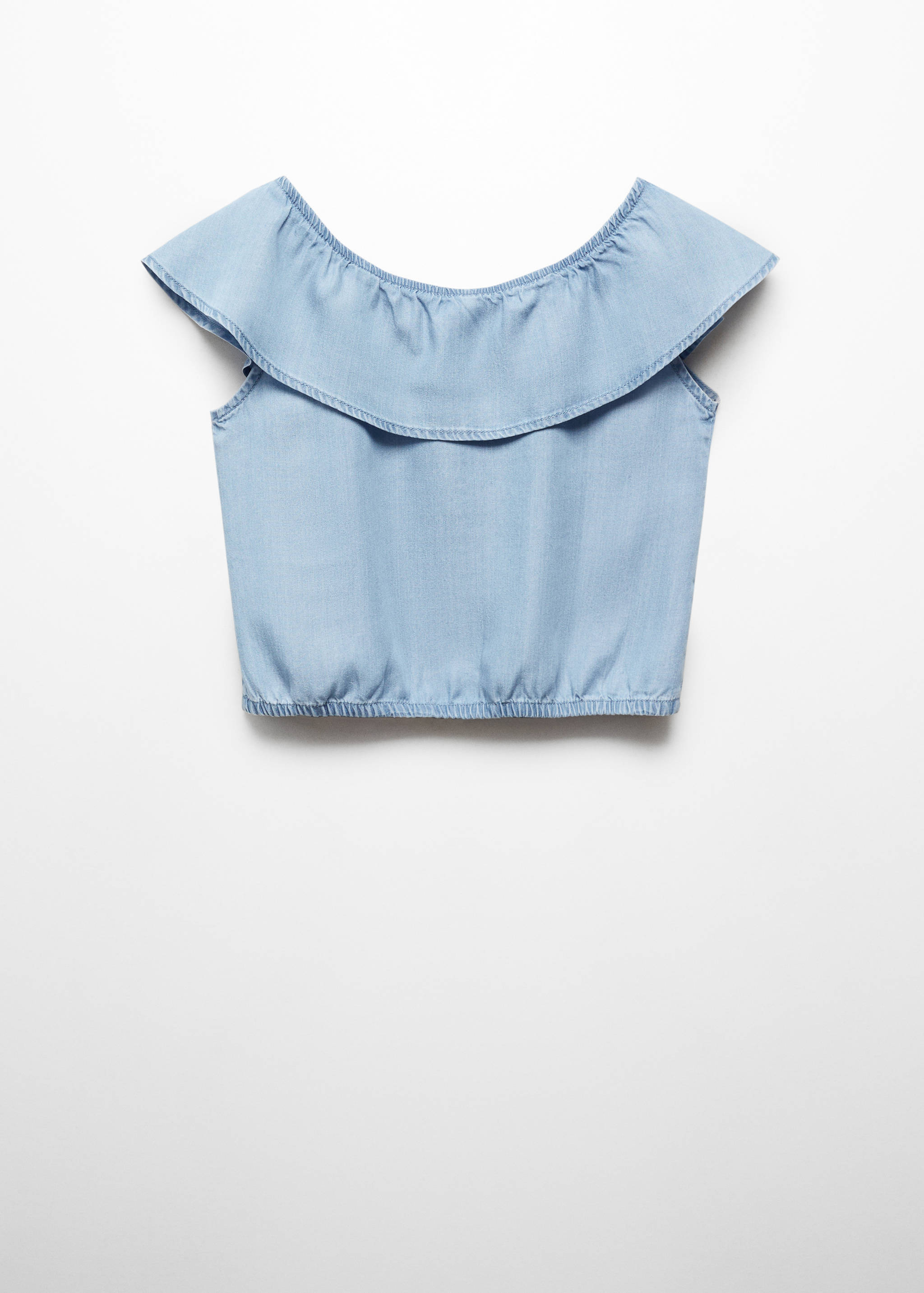 Džínová blůza na knoflíky - Zboží bez modelu