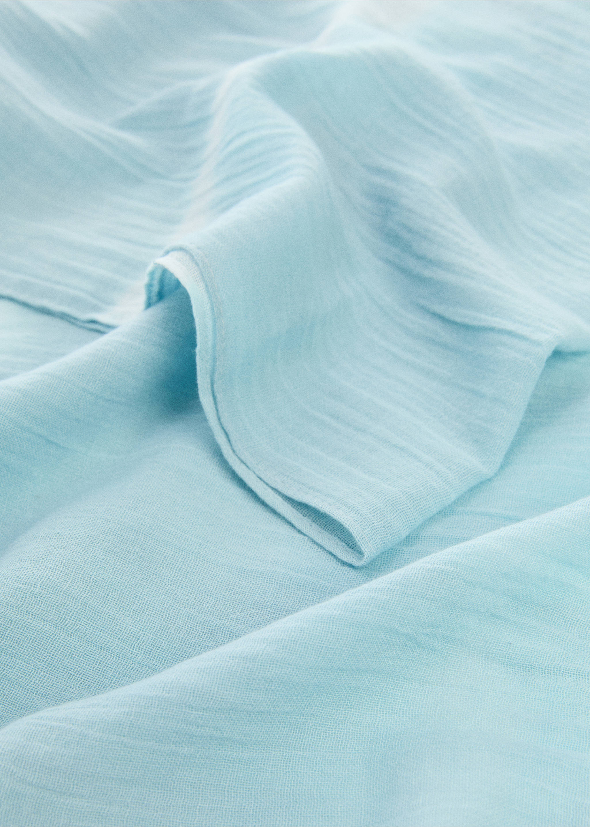 Tie-Dye-Sarong - Mittlere Ansicht, Himmelblau. Ref: 67027712-00.