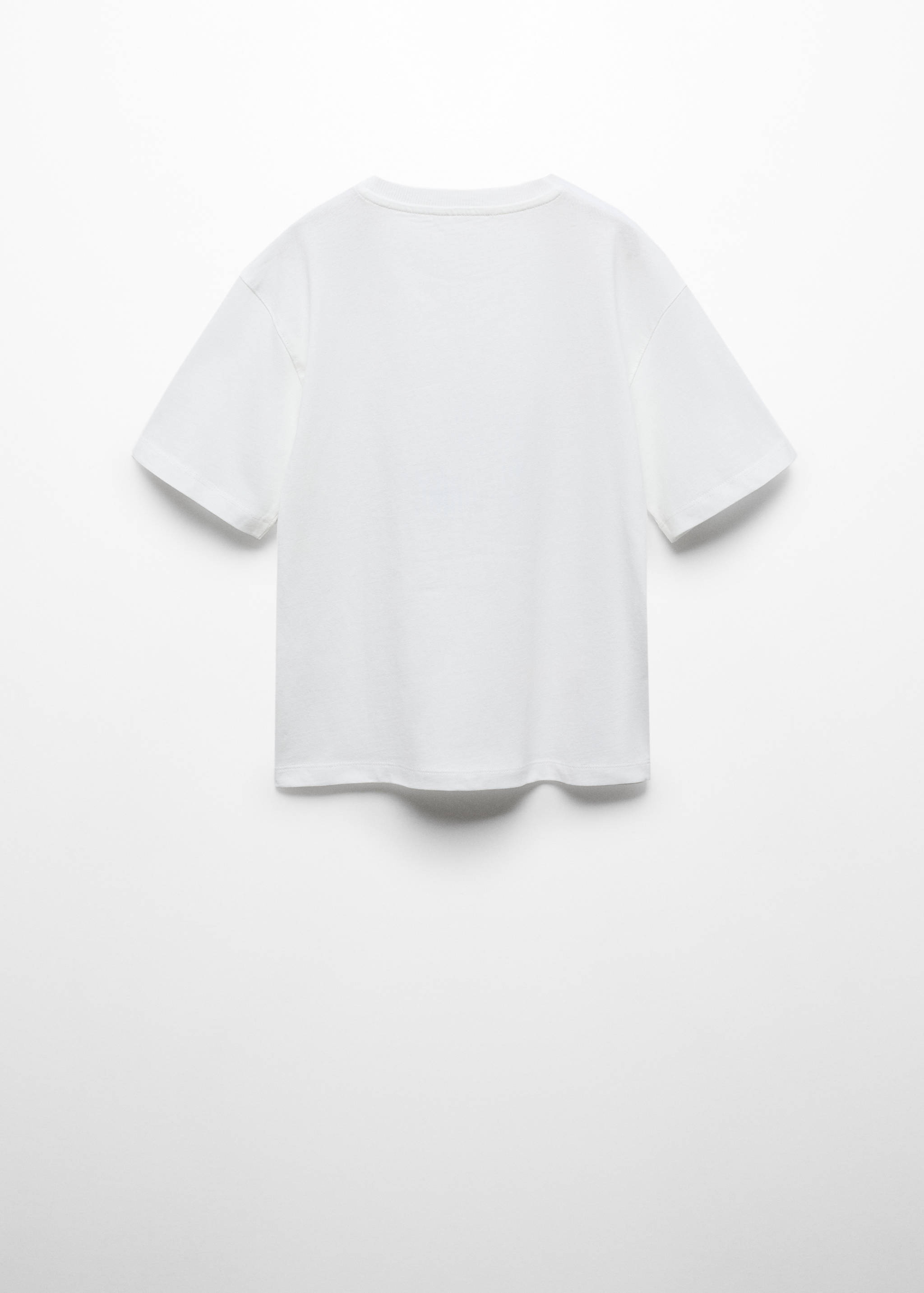 Gemustertes Baumwoll-T-Shirt - Rückseite des Artikels