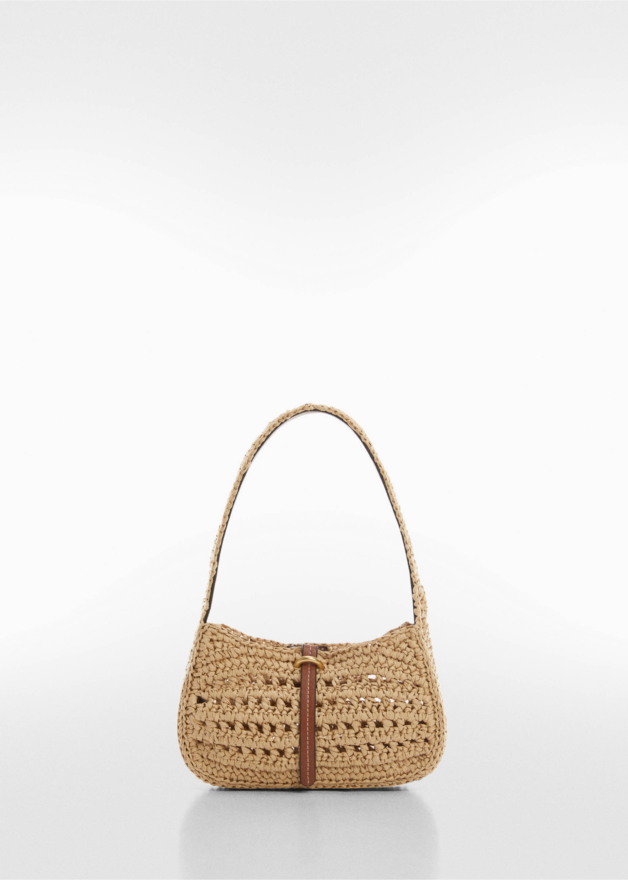 Natural fibre shoulder bag - Article without model, Leather. Ref: 67027909-00.