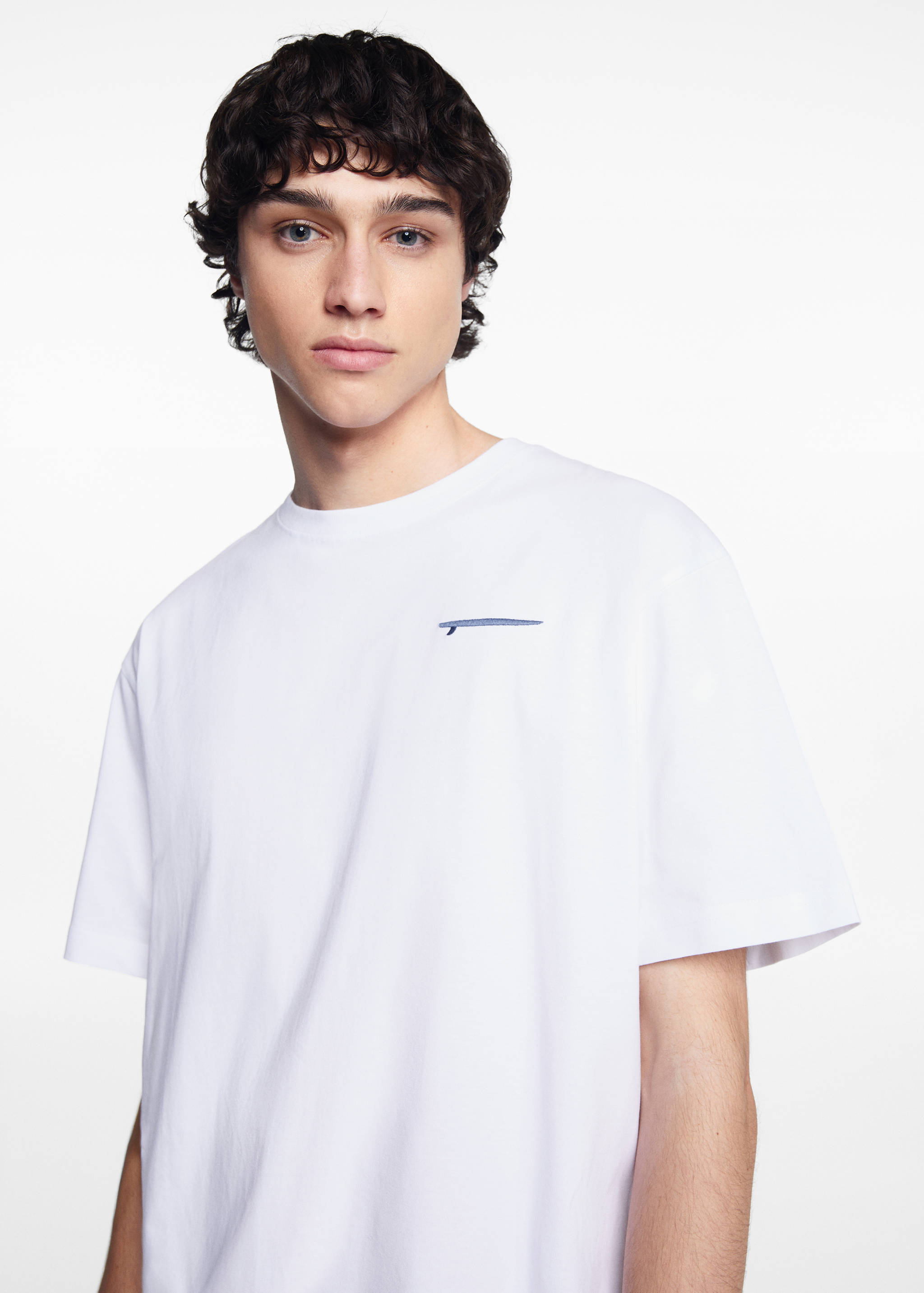 Tryckt bomull-blandning t-shirt - Detaljer om artikeln 1