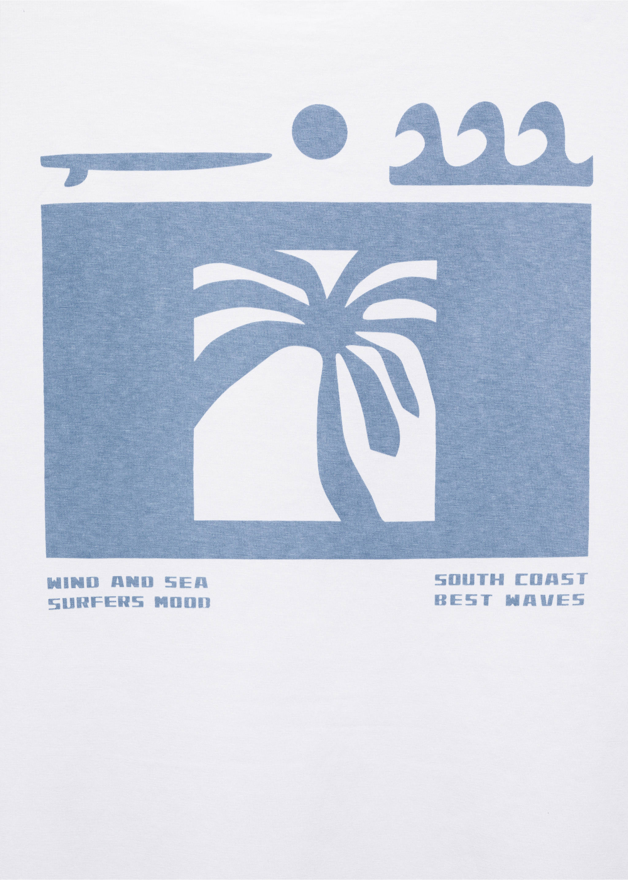 Tryckt bomull-blandning t-shirt - Detaljer om artikeln 8, Benvit. Ref: 67027912-00.