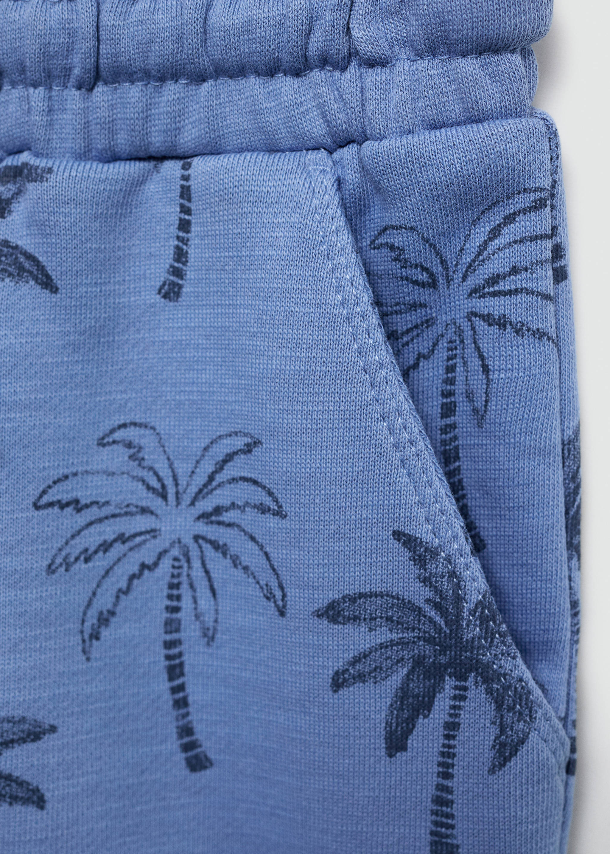 Palm trees print Bermuda shorts - Details of the article 0