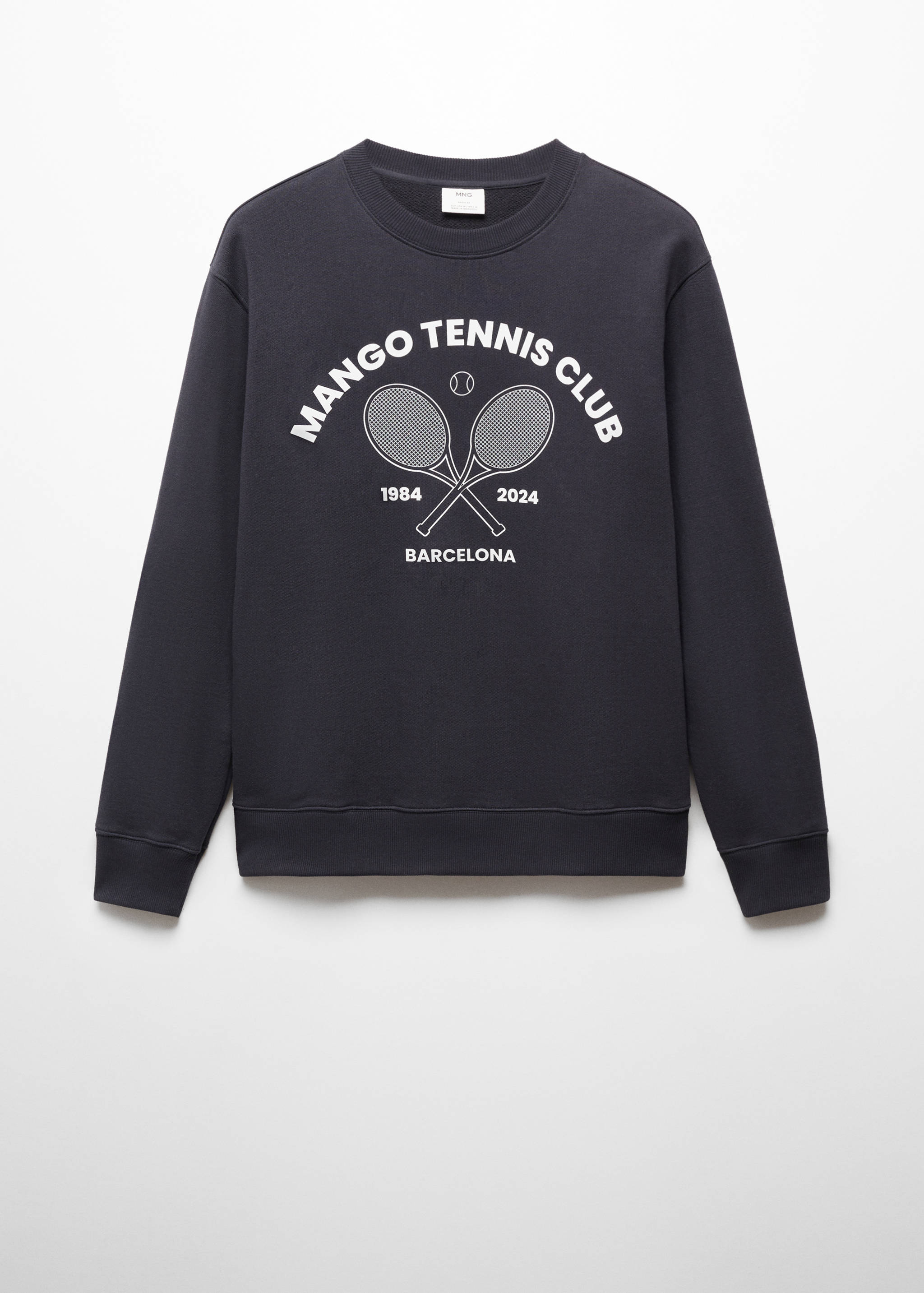 Cotton-blend printed sweatshirt - Article without model