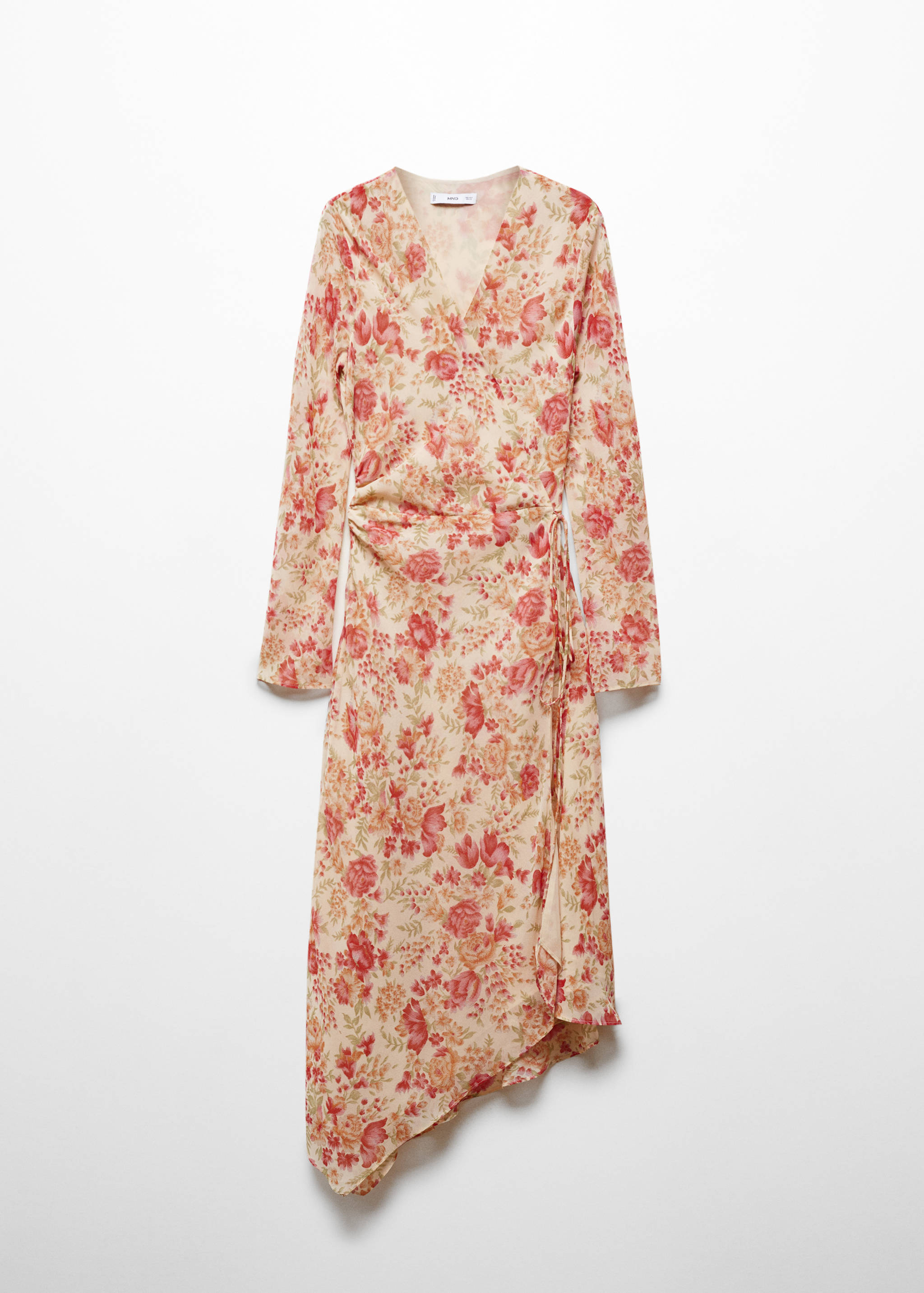 Vestido às flores com base assimétrica - Artigo sem modelo