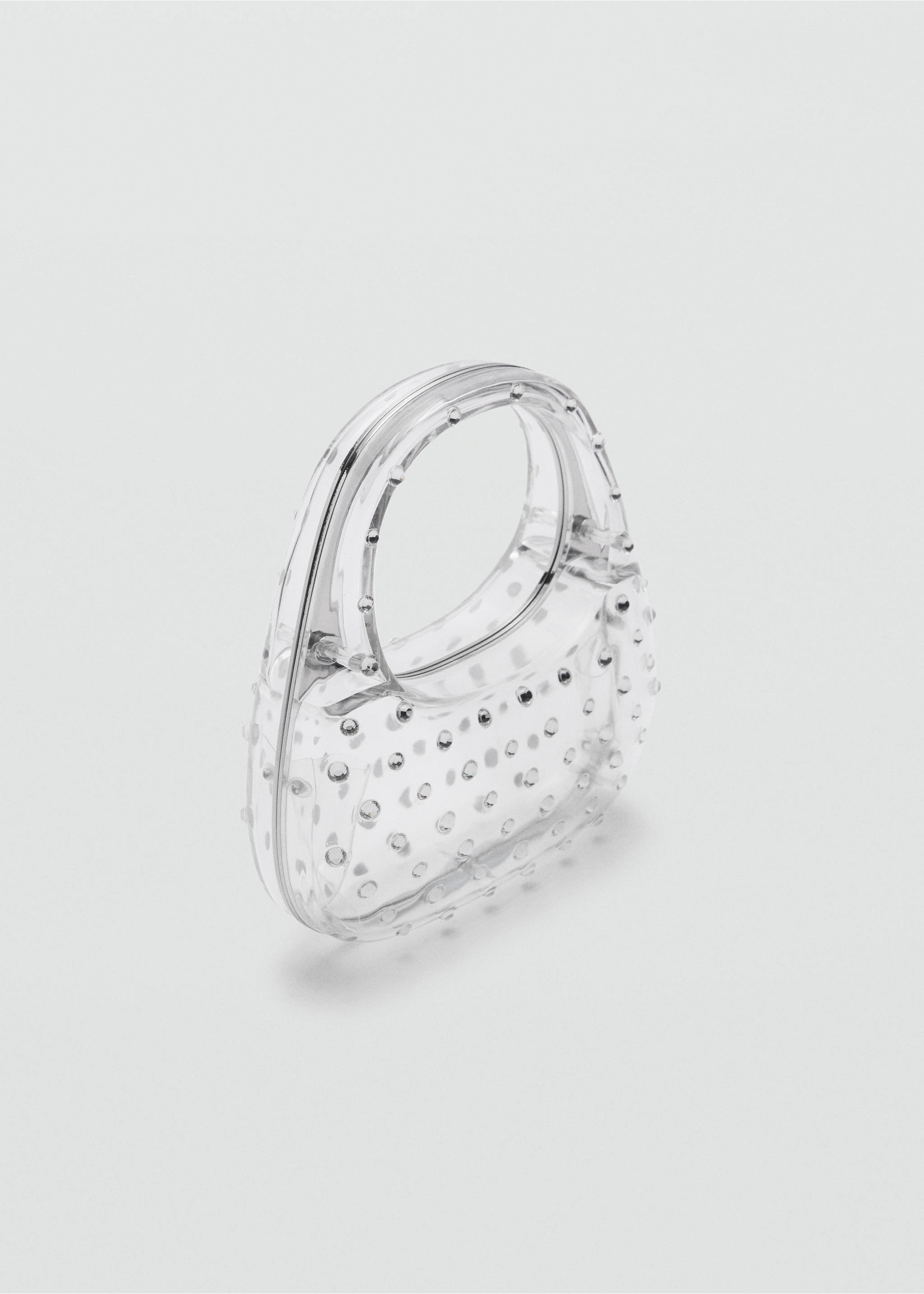Sac rigide transparent brillant - Plan moyen, Argent. Ref: 67028270-00.