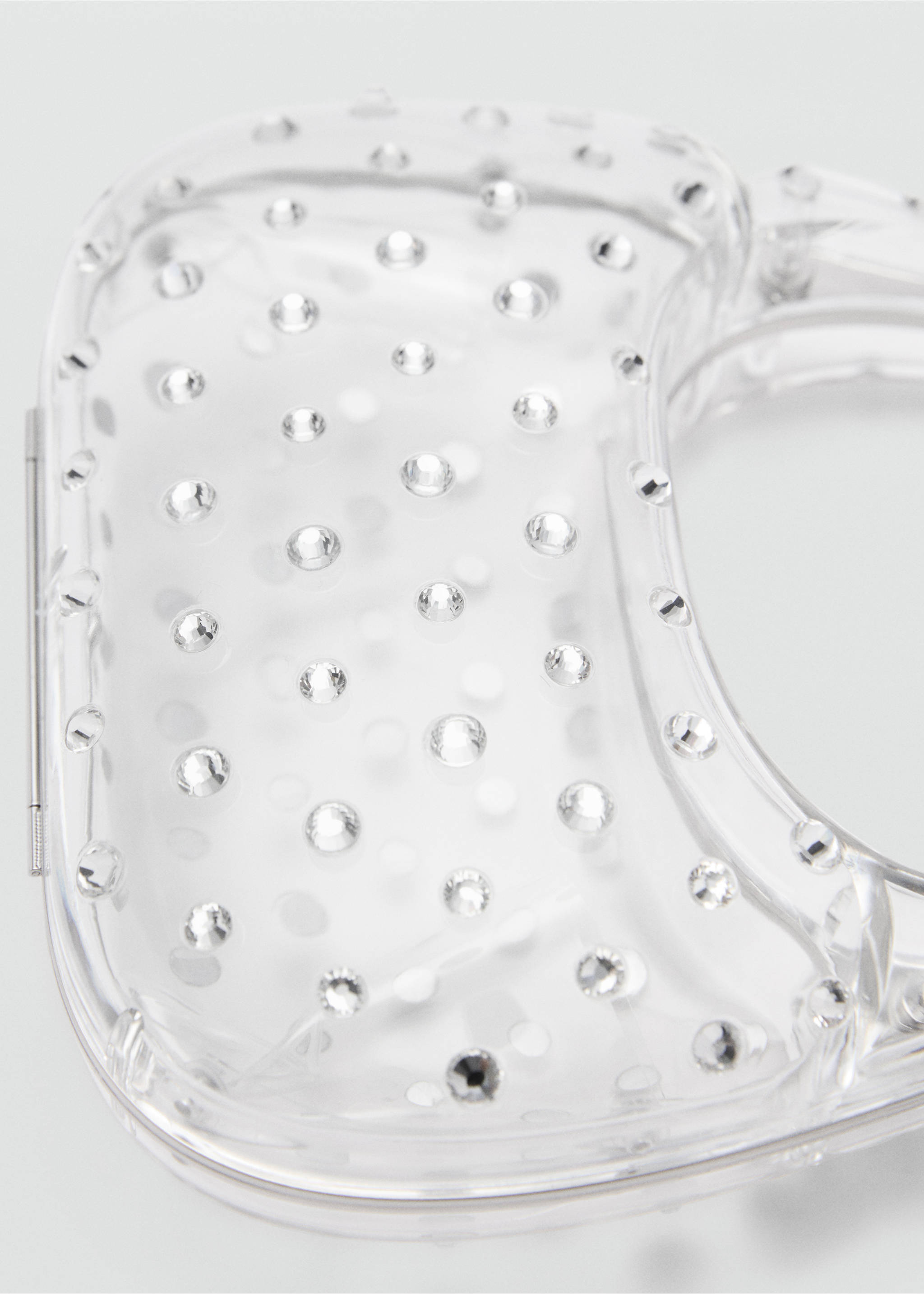 Sac rigide transparent brillant - Détail de l'article 1, Argent. Ref: 67028270-00.