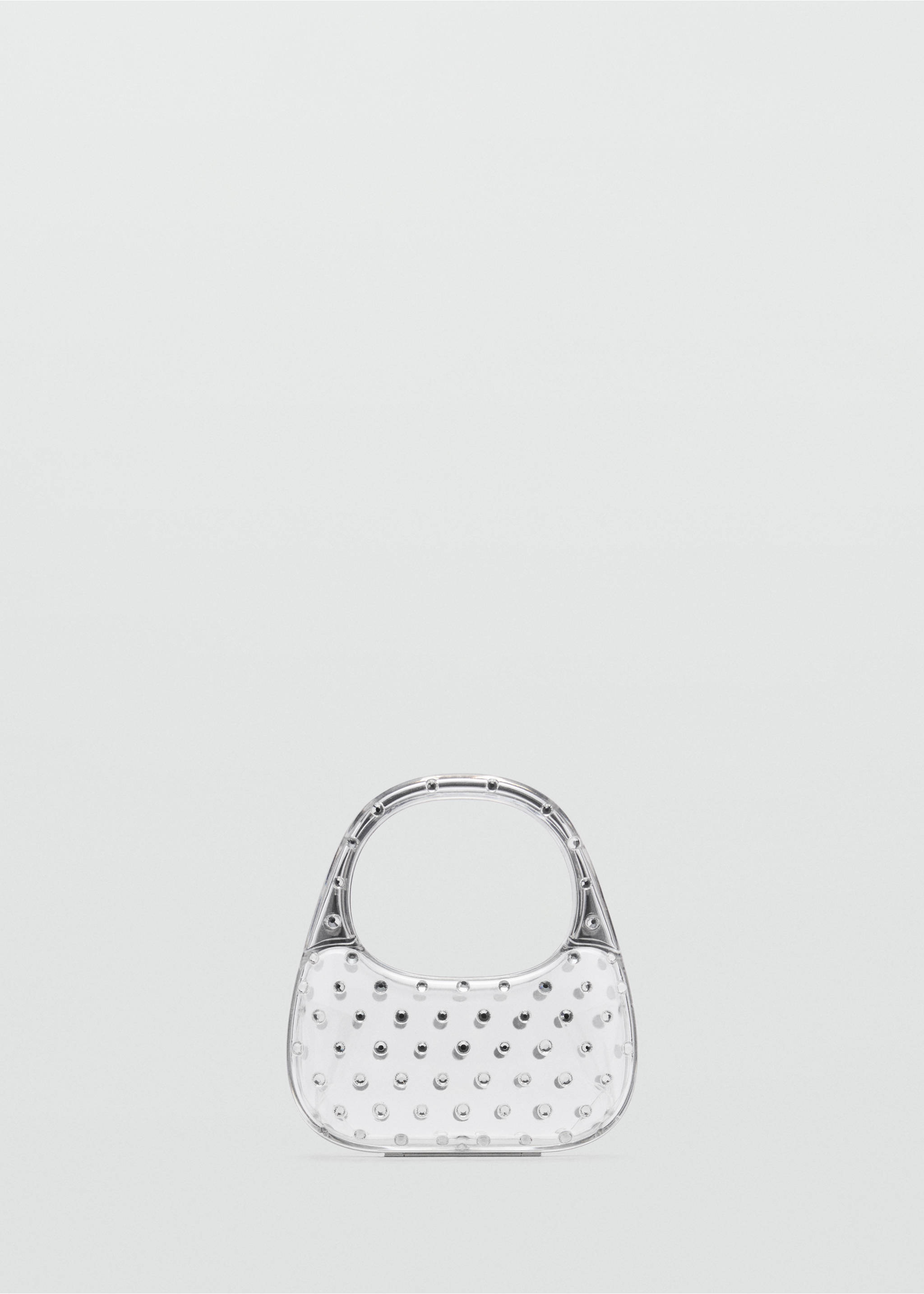 Bolso rígido transparente brillos - Artículo sin modelo, Plata. Ref: 67028270-00.