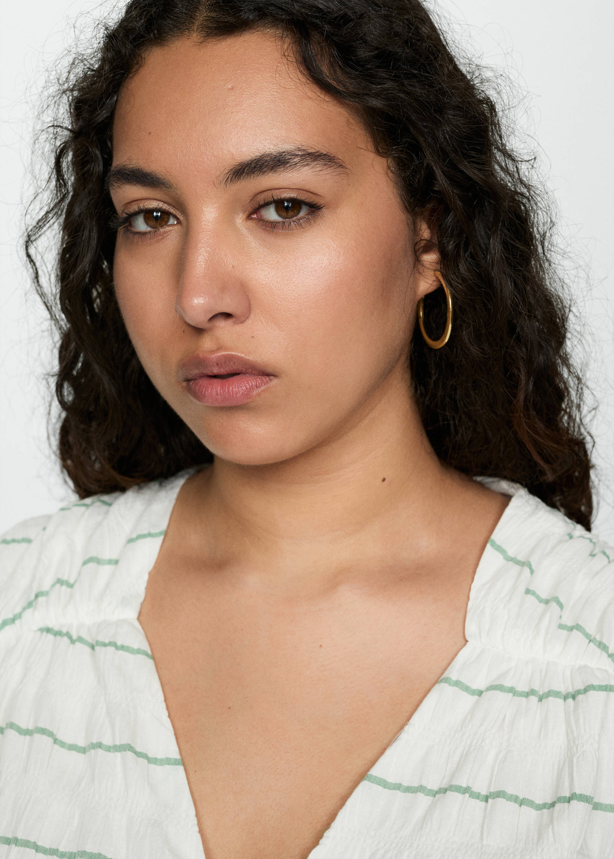 Streifenkleid mit Schleife - Detail des Artikels 4