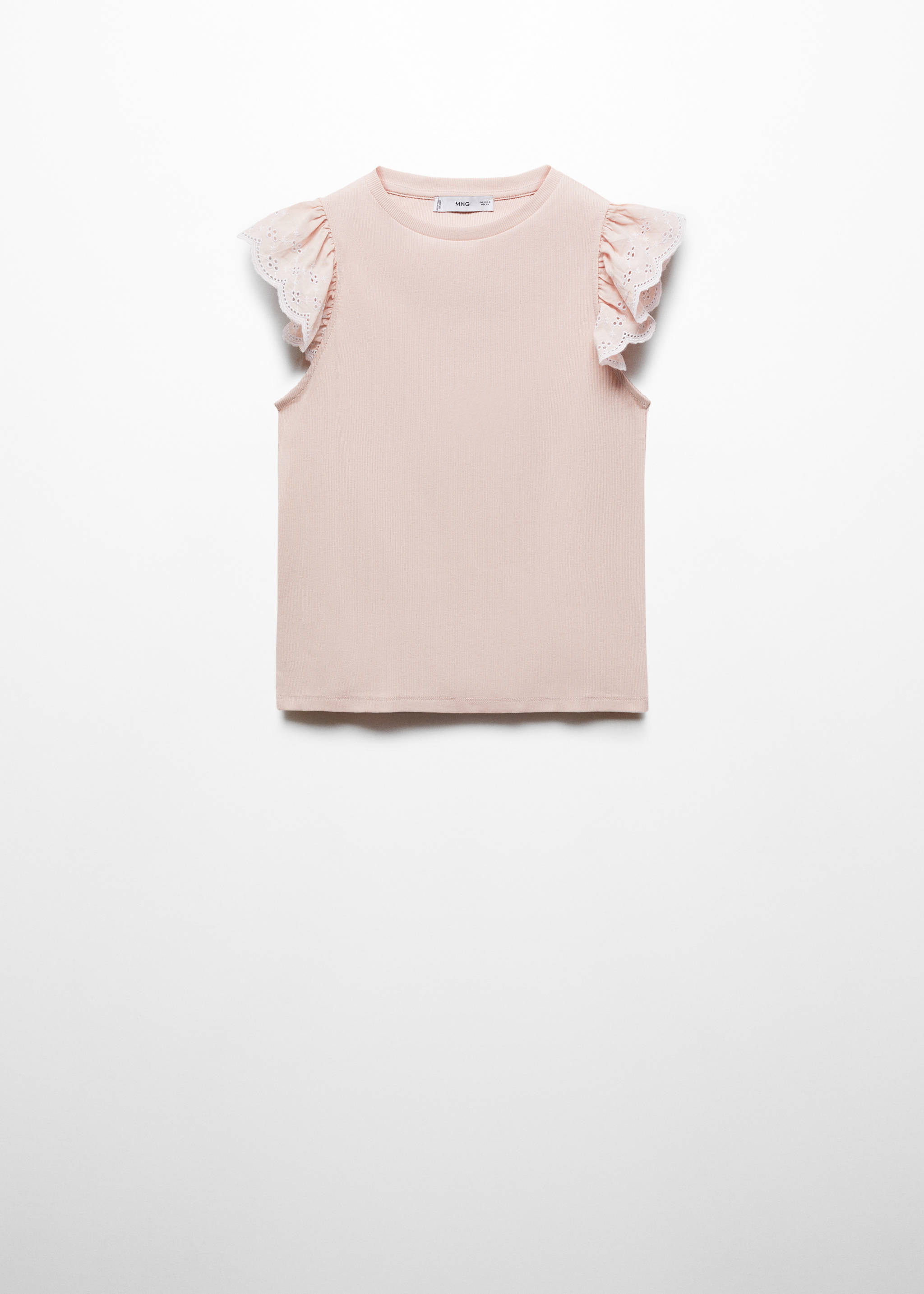 T-shirt with ruffled sleeves - Article without model