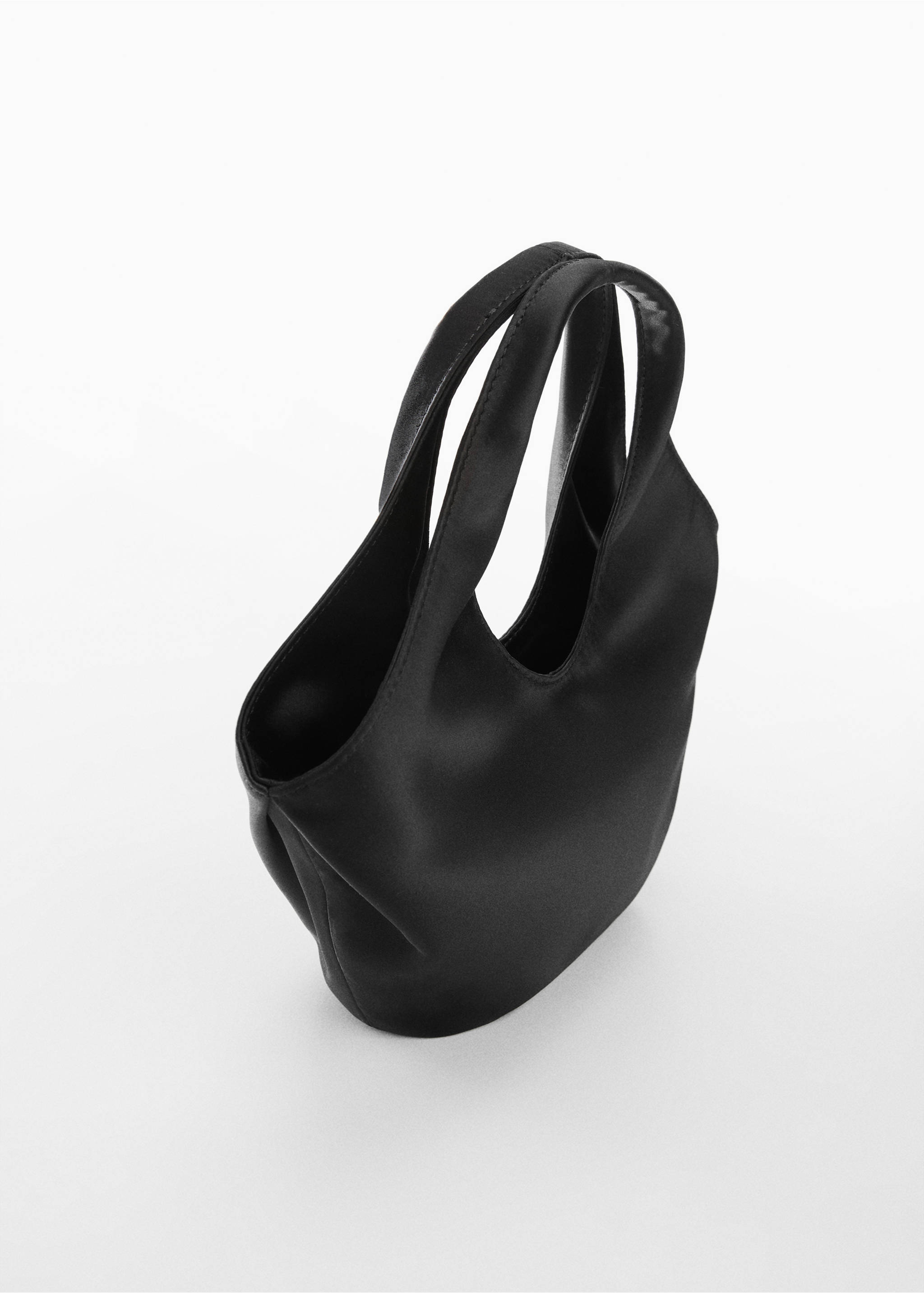 Satin handbag - Medium plane, Black. Ref: 67028655-00.