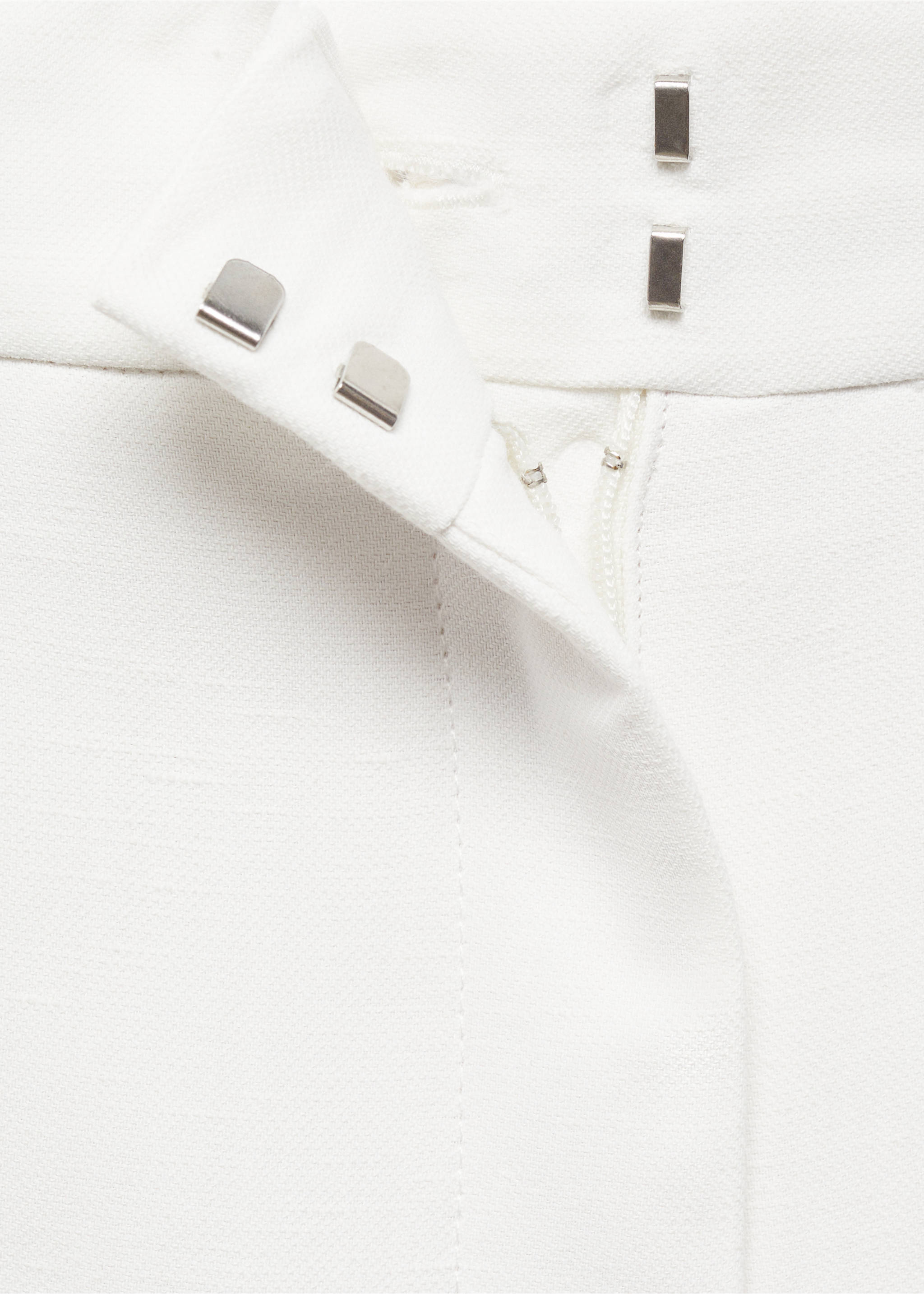 Flared suit trousers - Details of the article 8, Light/Pastel Grey. Ref: 67028660-00.