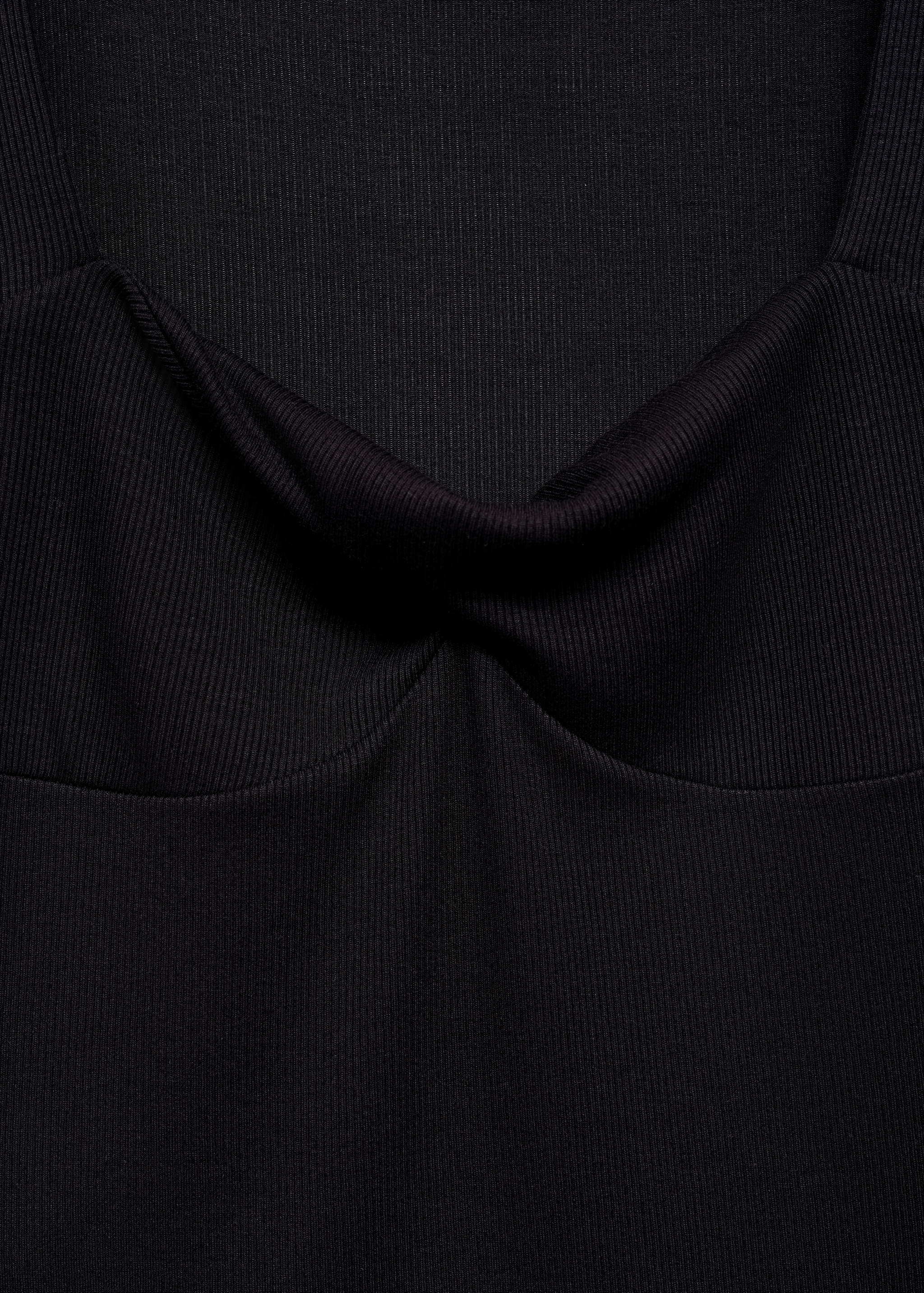 Draped neckline T-shirt - Details of the article 8