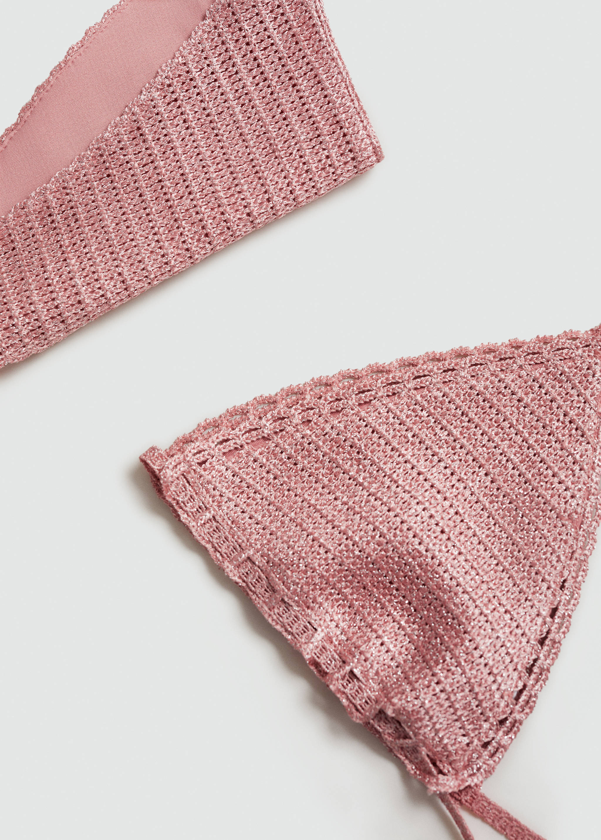 Metallic crochet bikini top - Details of the article 8