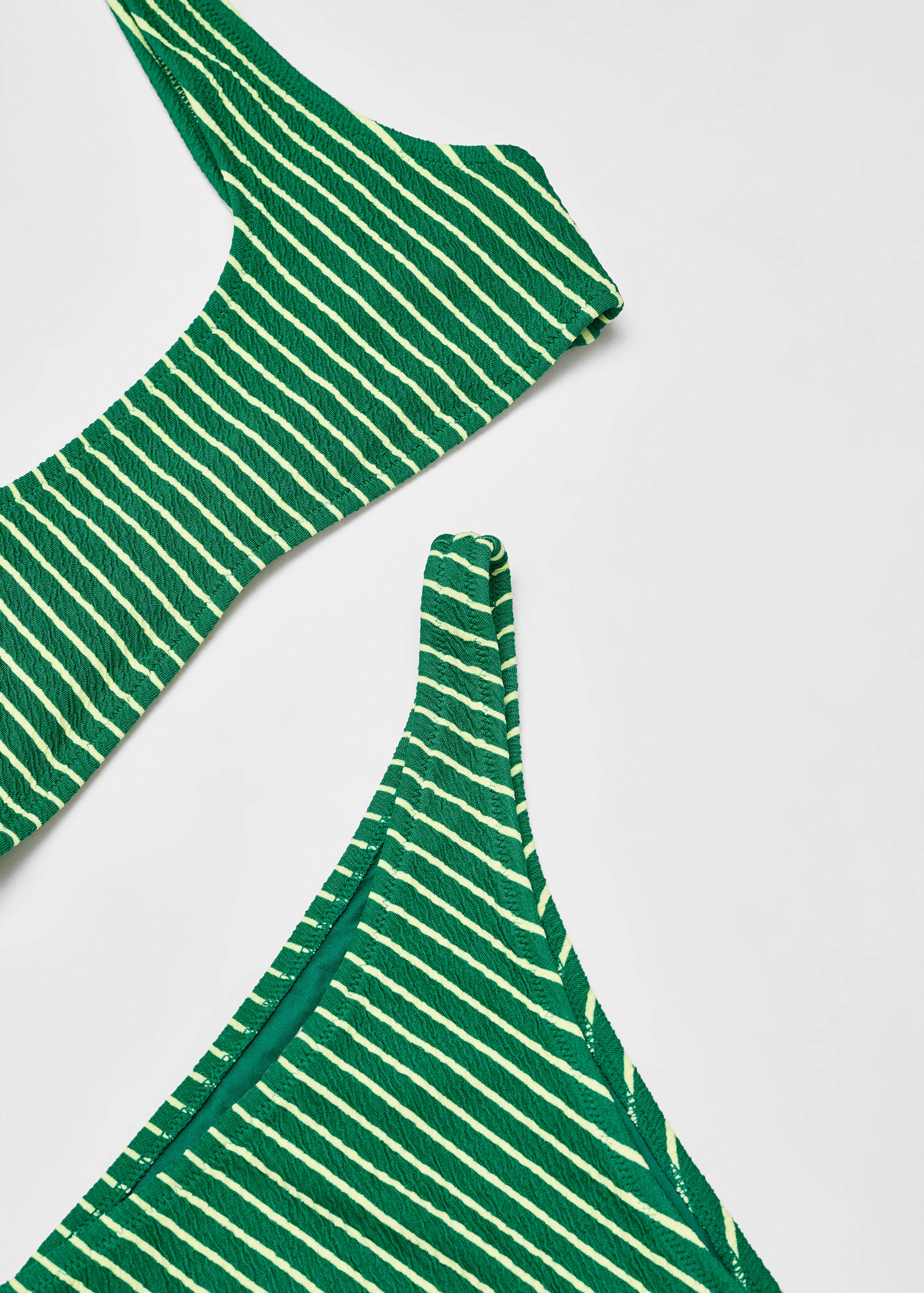 Striped textured bikini bottoms - Details of the article 8