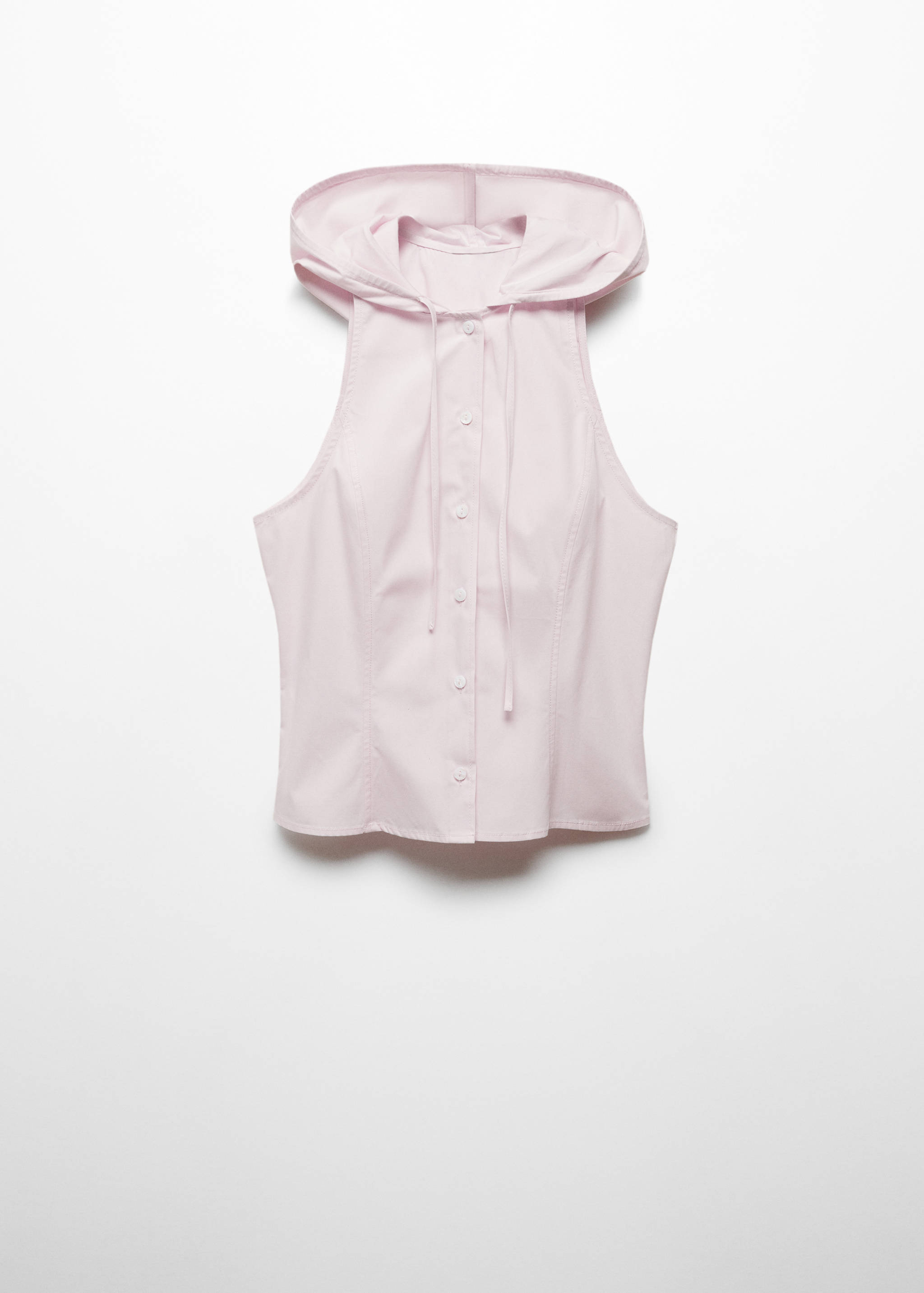 Sleeveless hooded shirt - Article without model