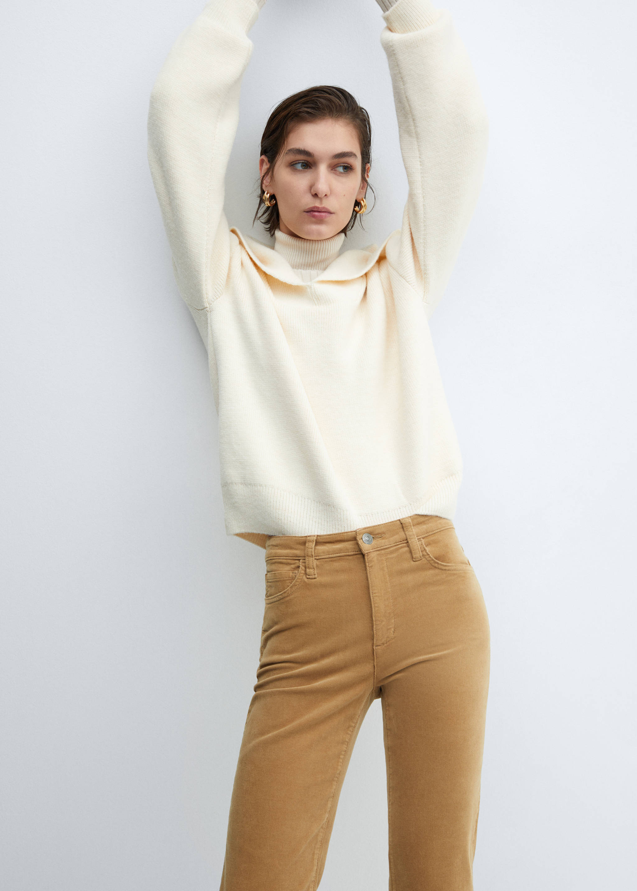 Corduroy flared crop broek - Detail van het artikel 1
