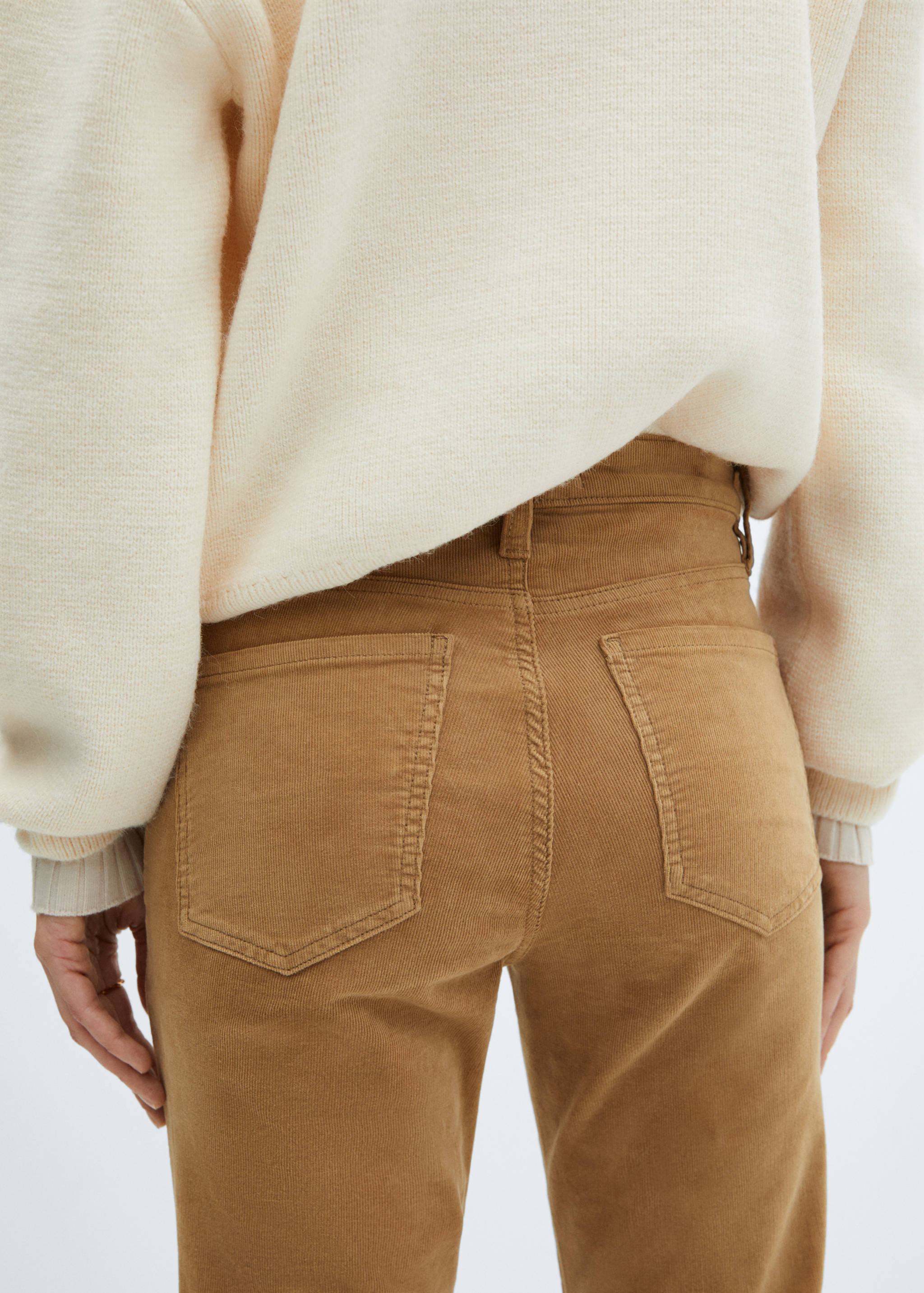 Corduroy flared crop broek - Detail van het artikel 6