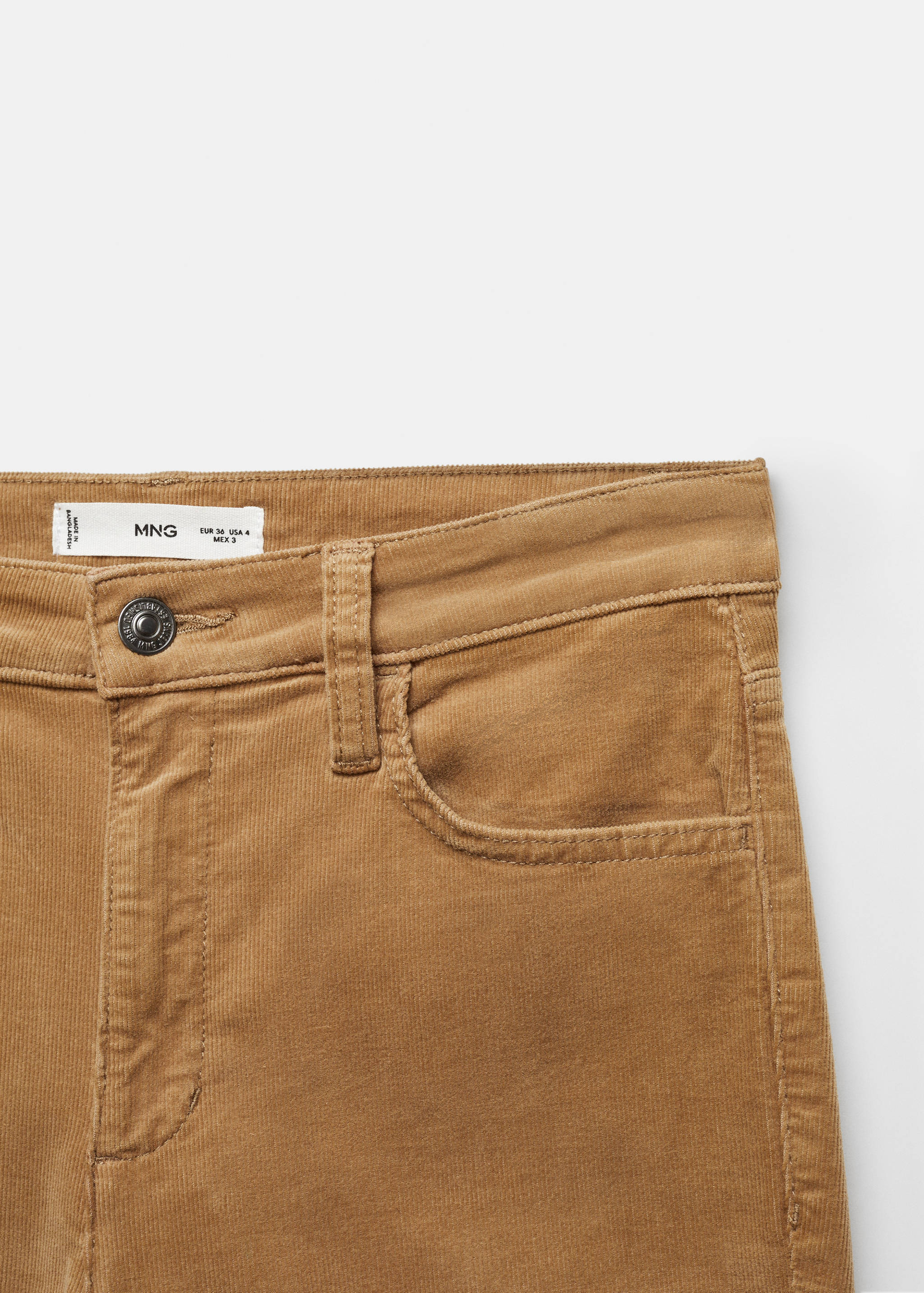 Corduroy flared crop broek - Detail van het artikel 8