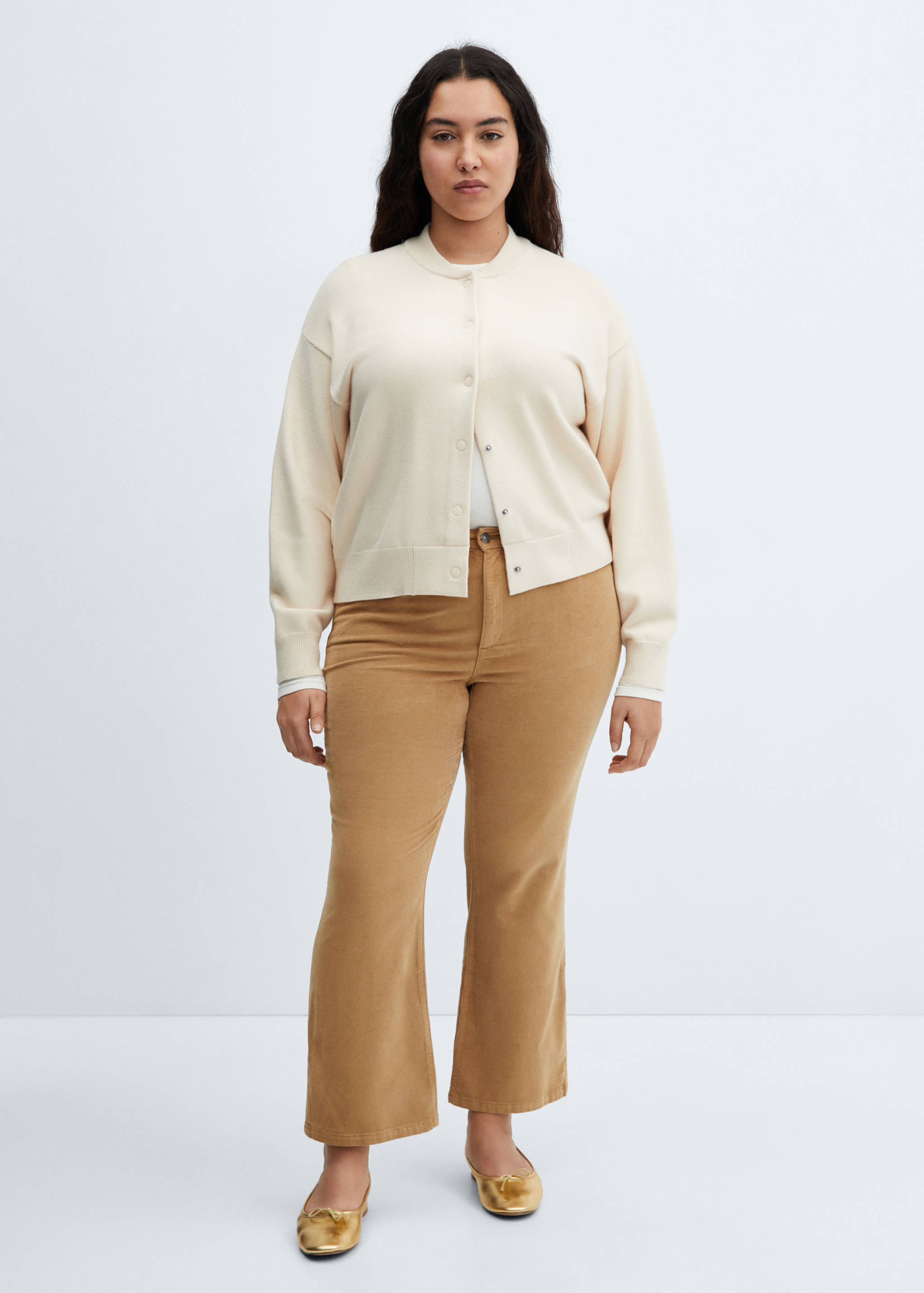 Corduroy flared crop broek - Detail van het artikel 3
