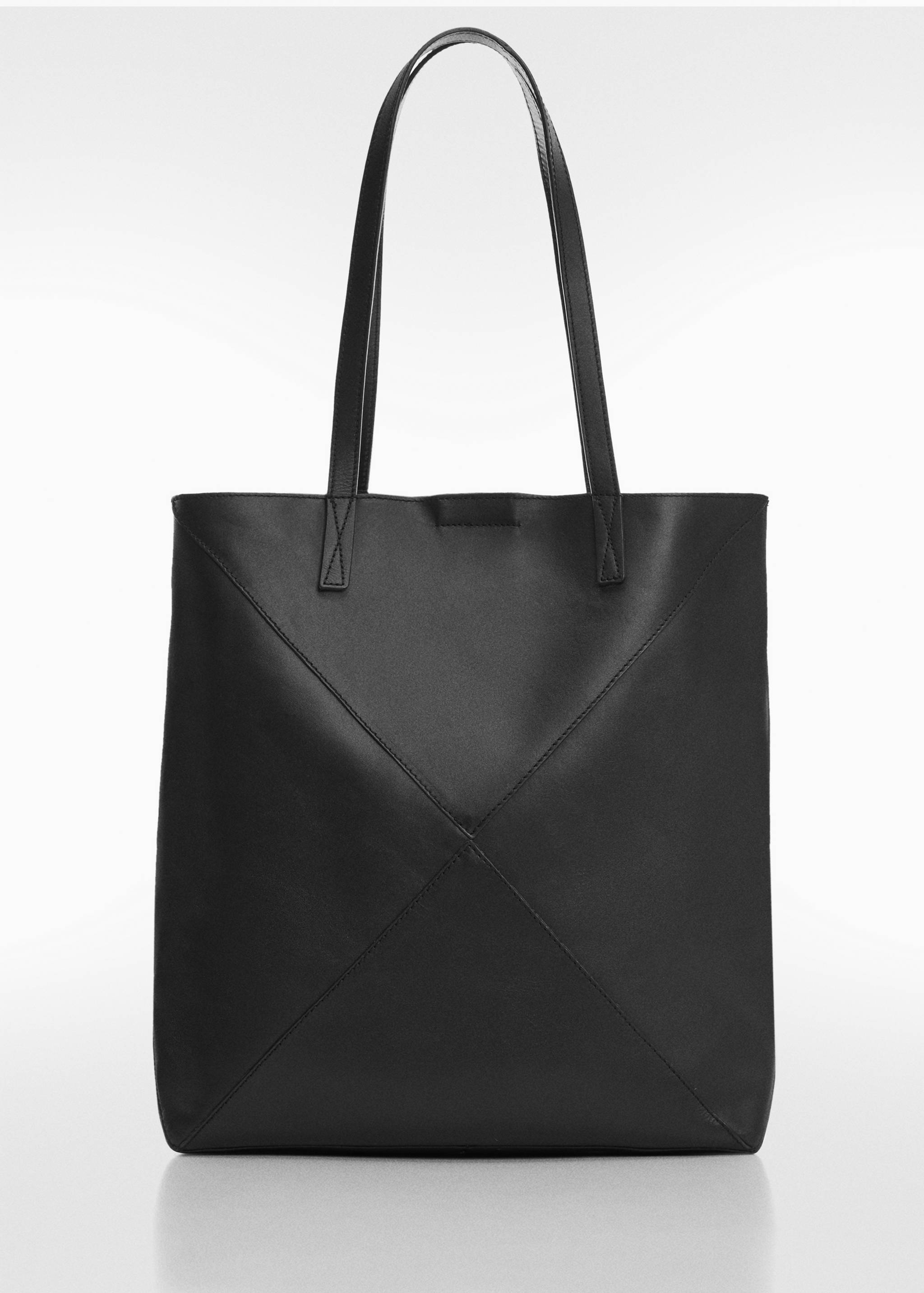 Leather shopper bag - Article without model