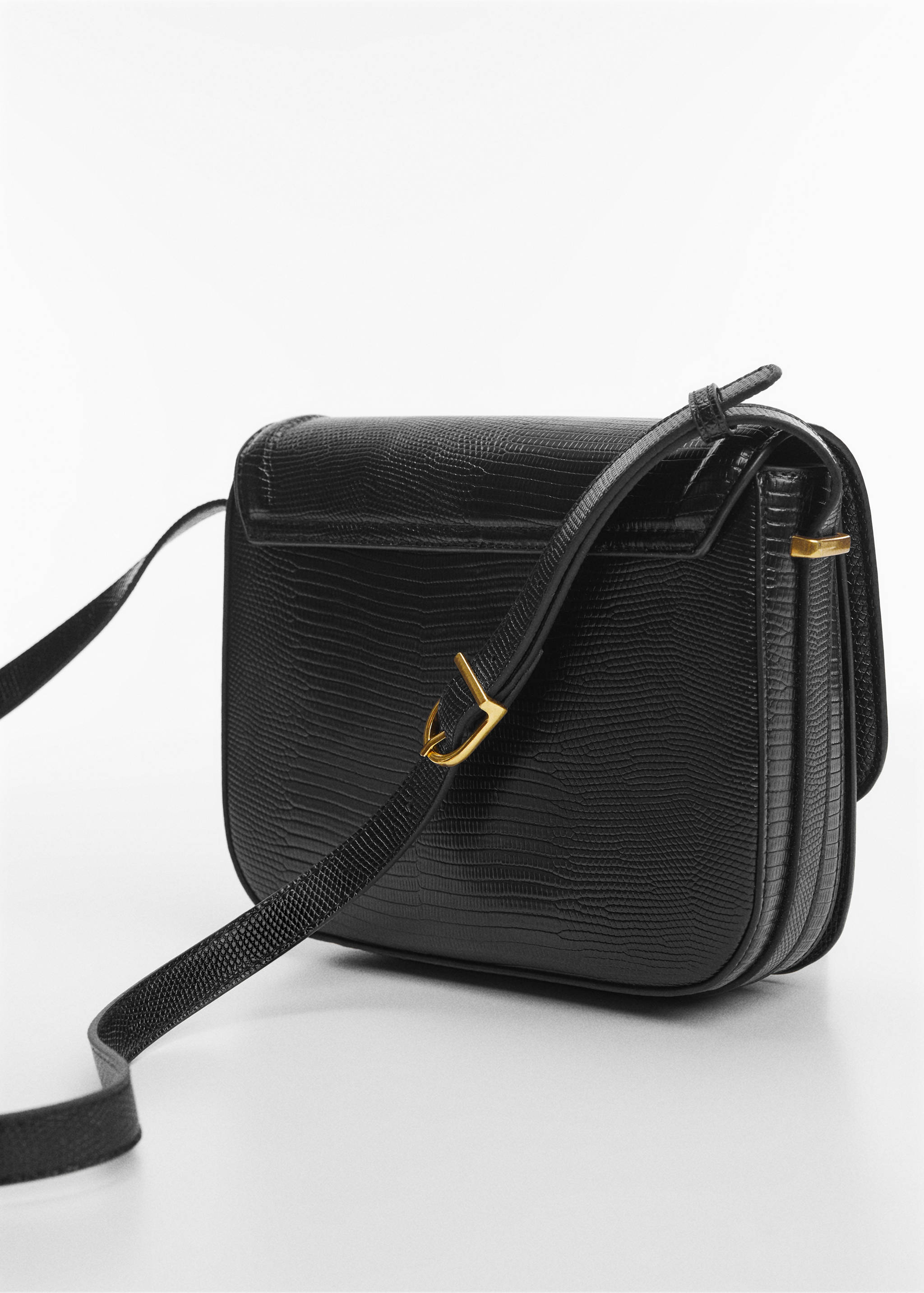 Tasche mit Umschlag mit Animal-Print-Effekt - Detail des Artikels 2