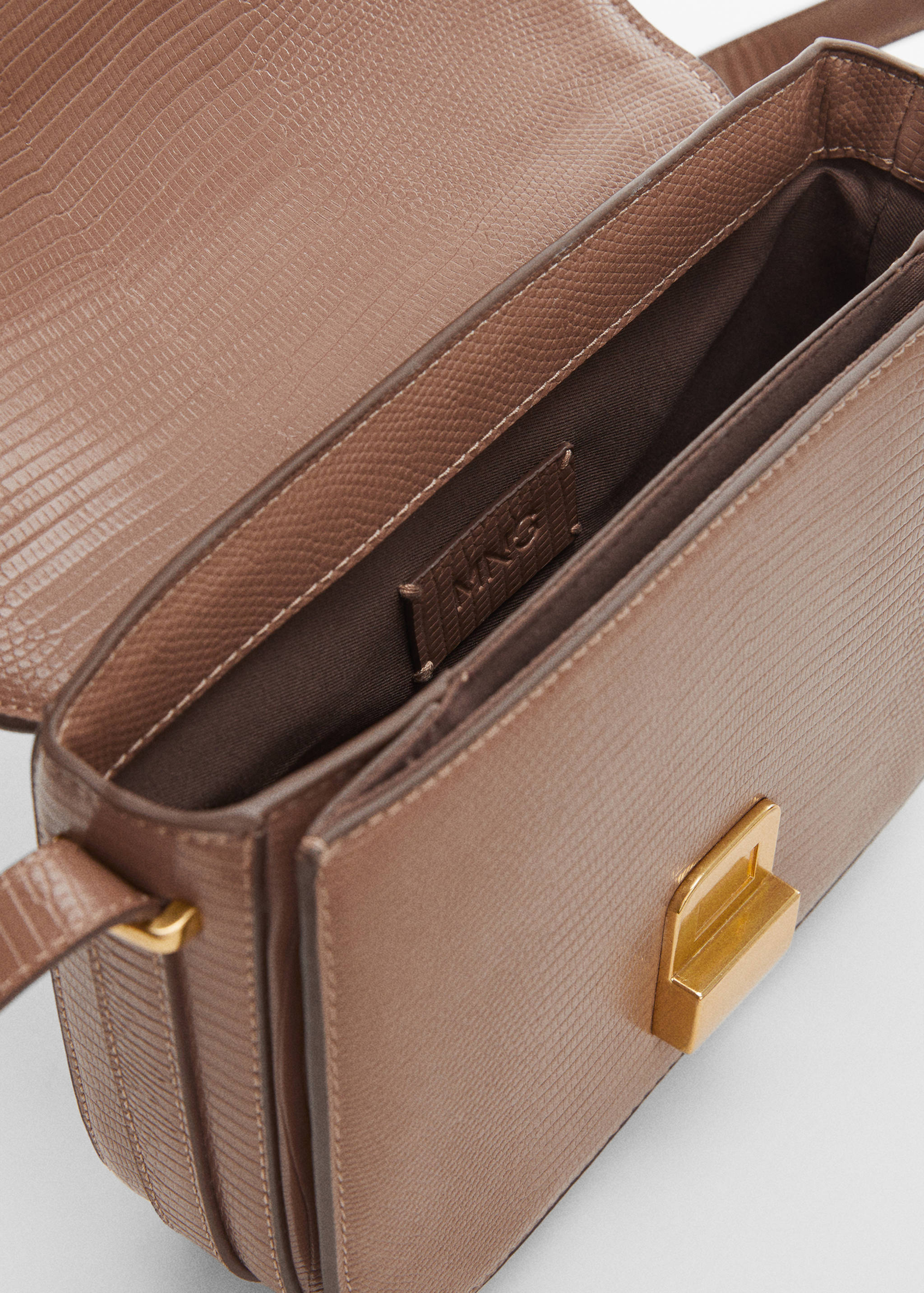 Tasche mit Umschlag mit Animal-Print-Effekt - Detail des Artikels 1