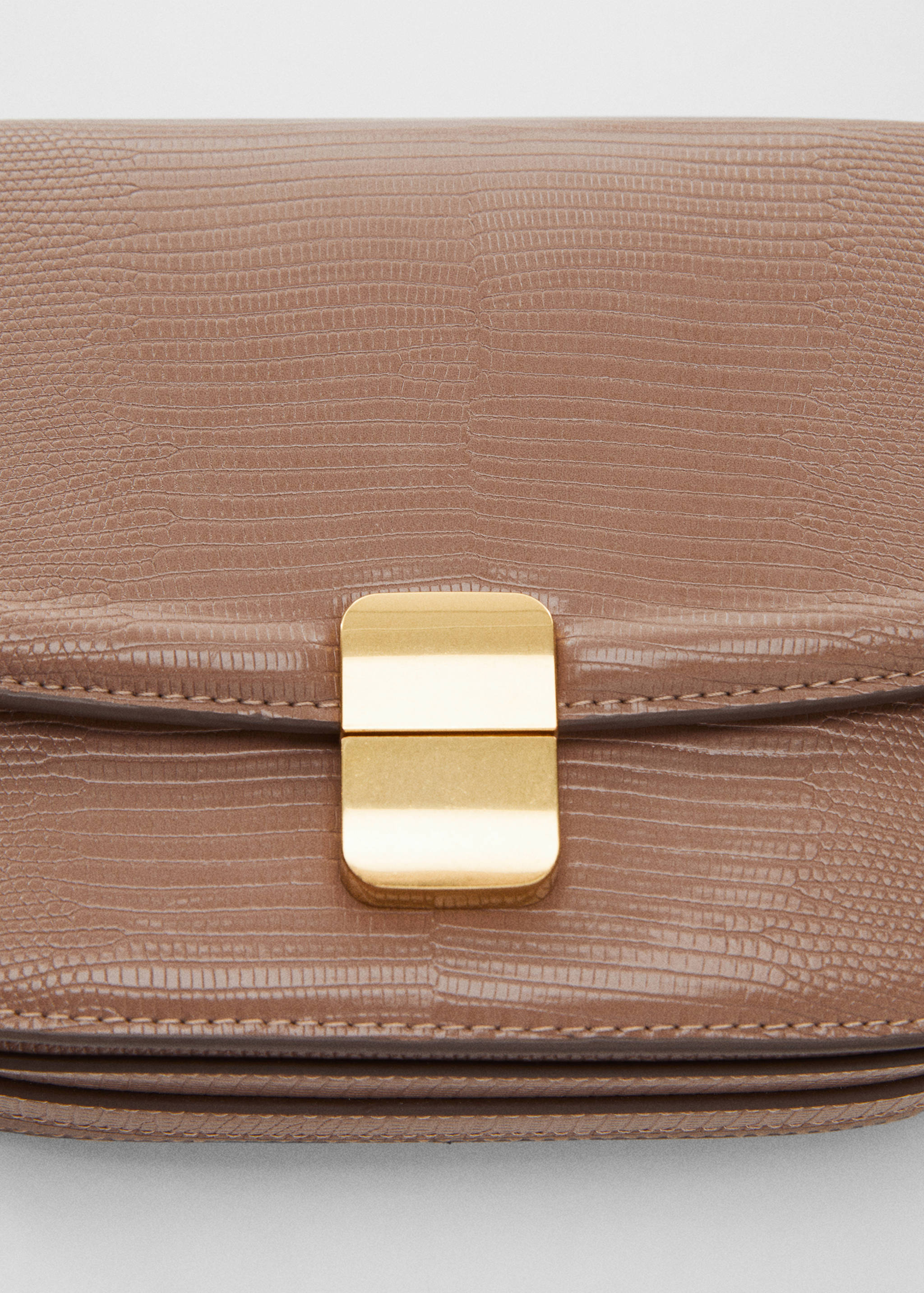 Tasche mit Umschlag mit Animal-Print-Effekt - Detail des Artikels 2