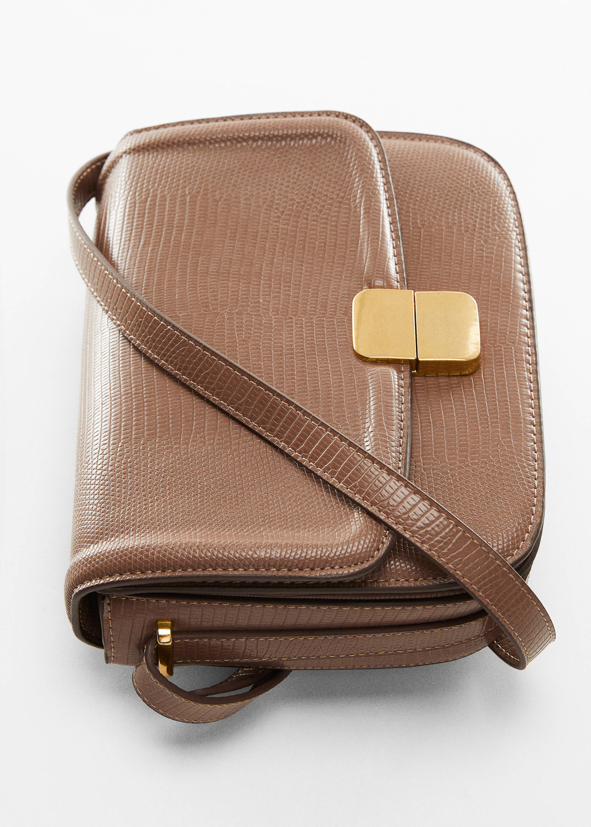 Tasche mit Umschlag mit Animal-Print-Effekt - Detail des Artikels 5