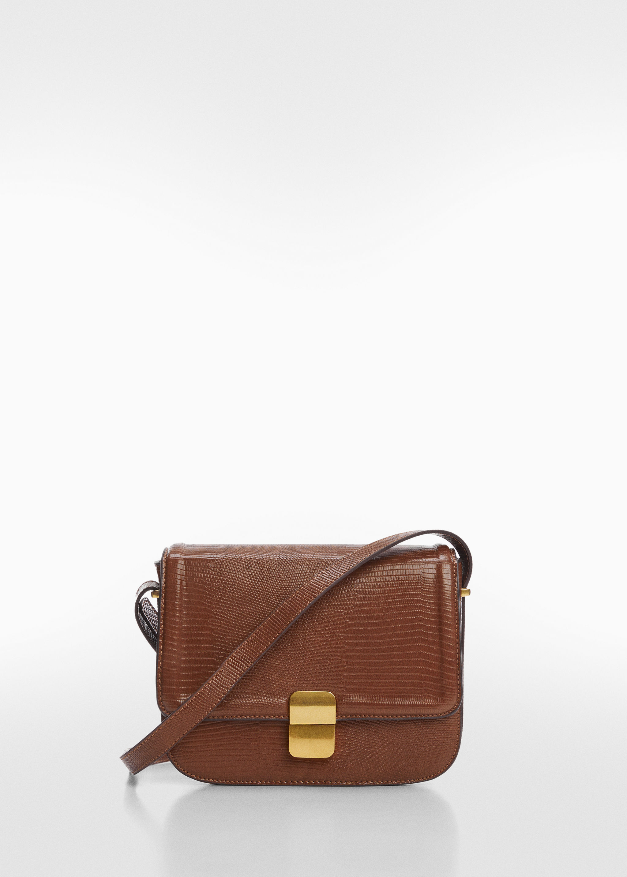 Animal print effect flap bag - Article without model