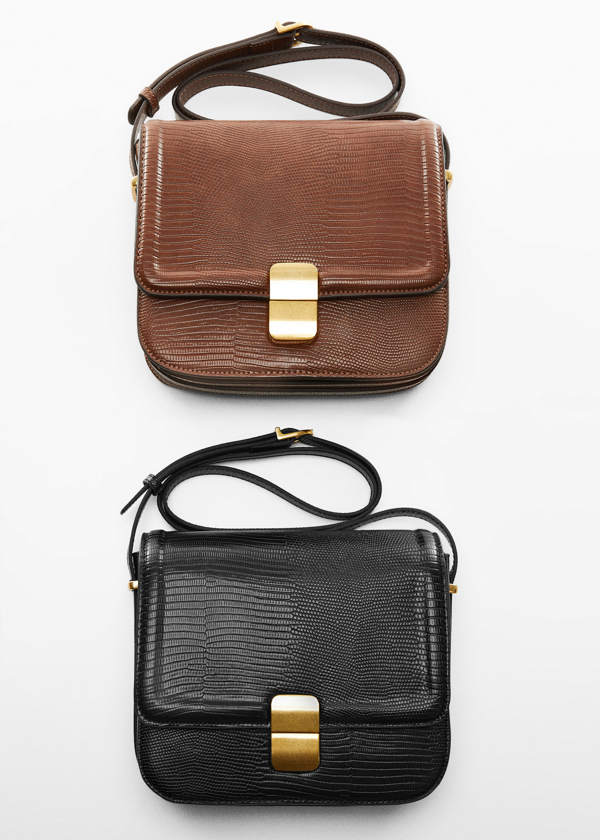 Animal print effect flap bag - Details of the article 5
