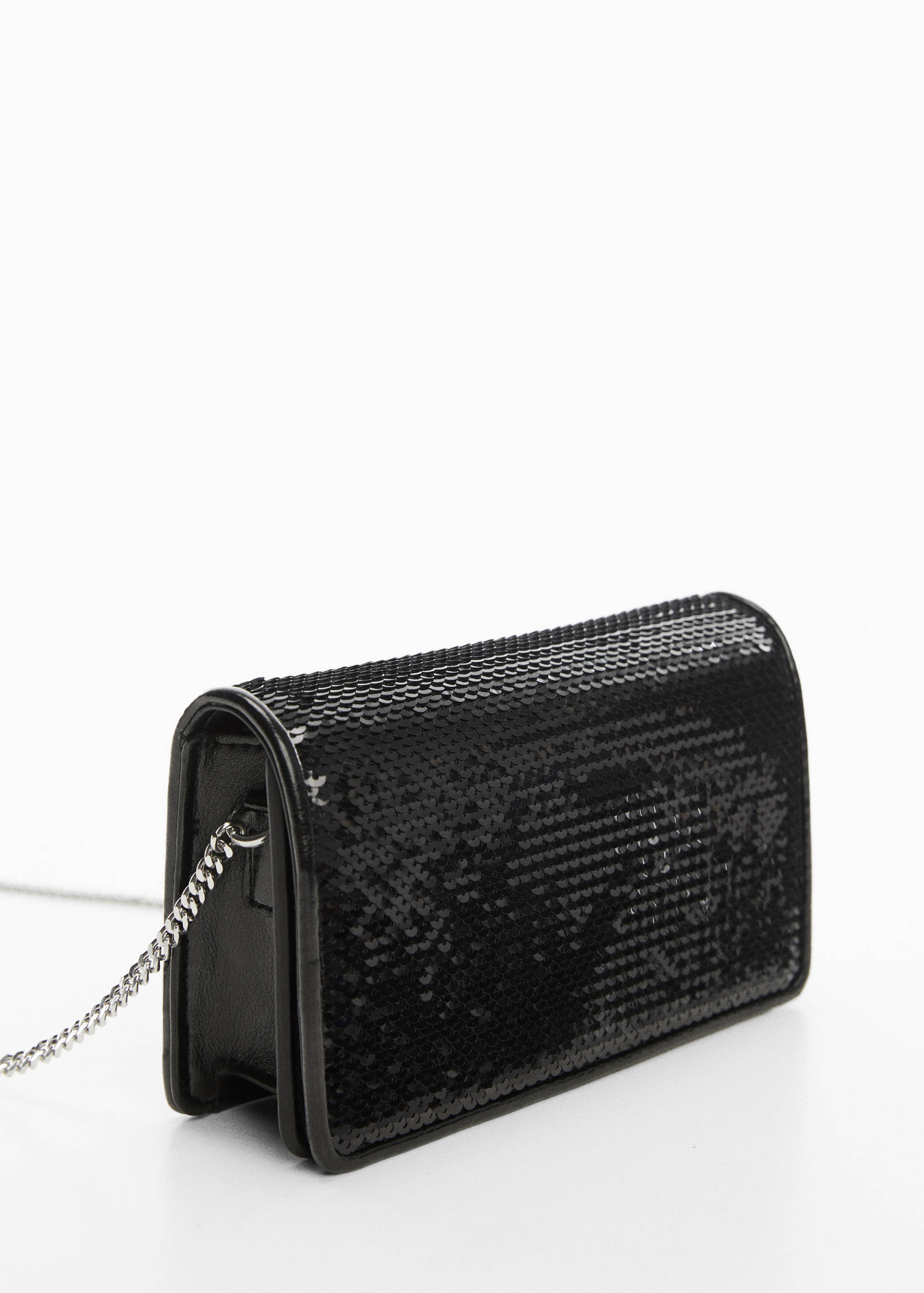 Sequined chain bag - Medium plane