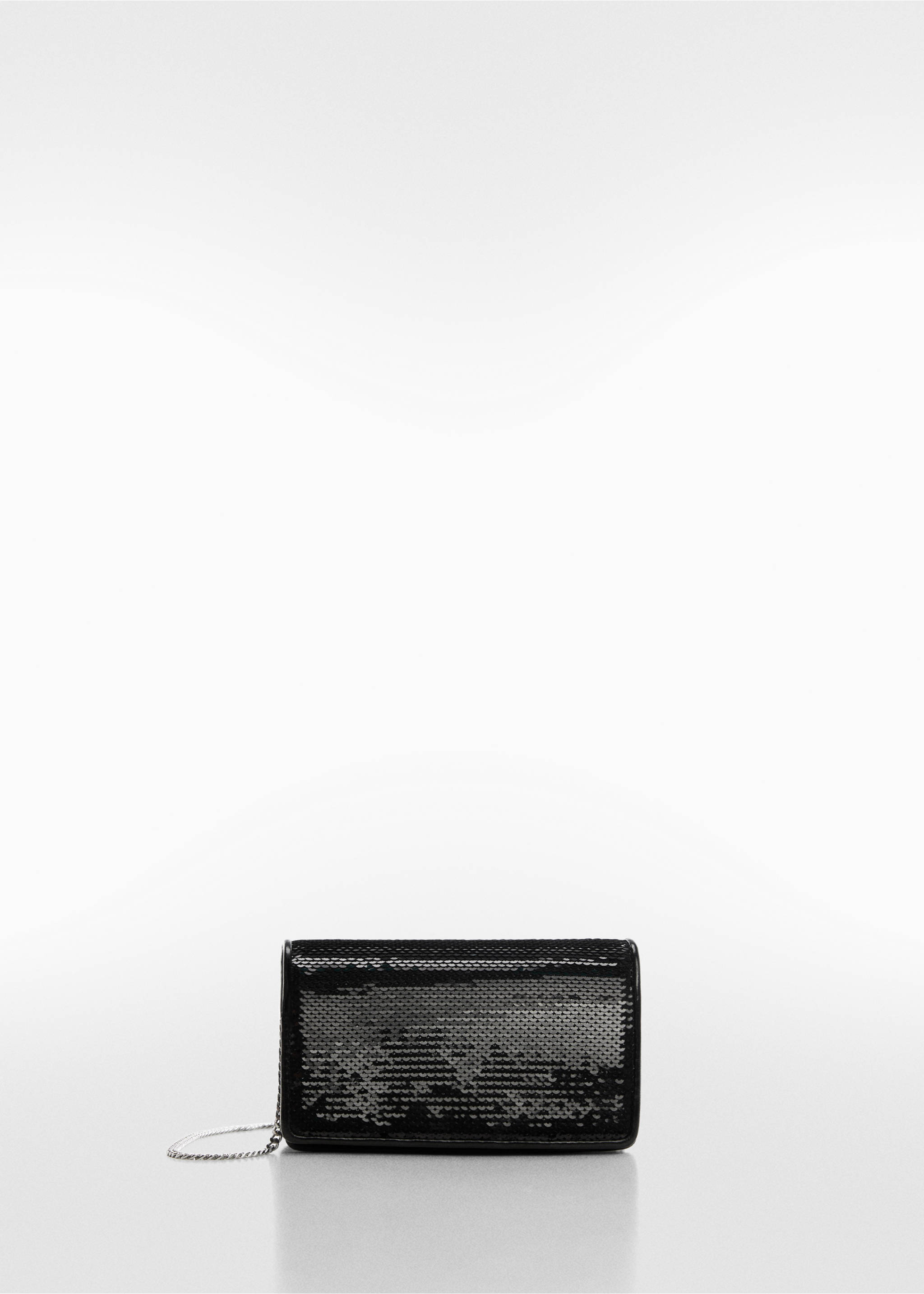Sac chaîne à paillettes - Article sans modèle, Noir. Ref: 67030430-00.
