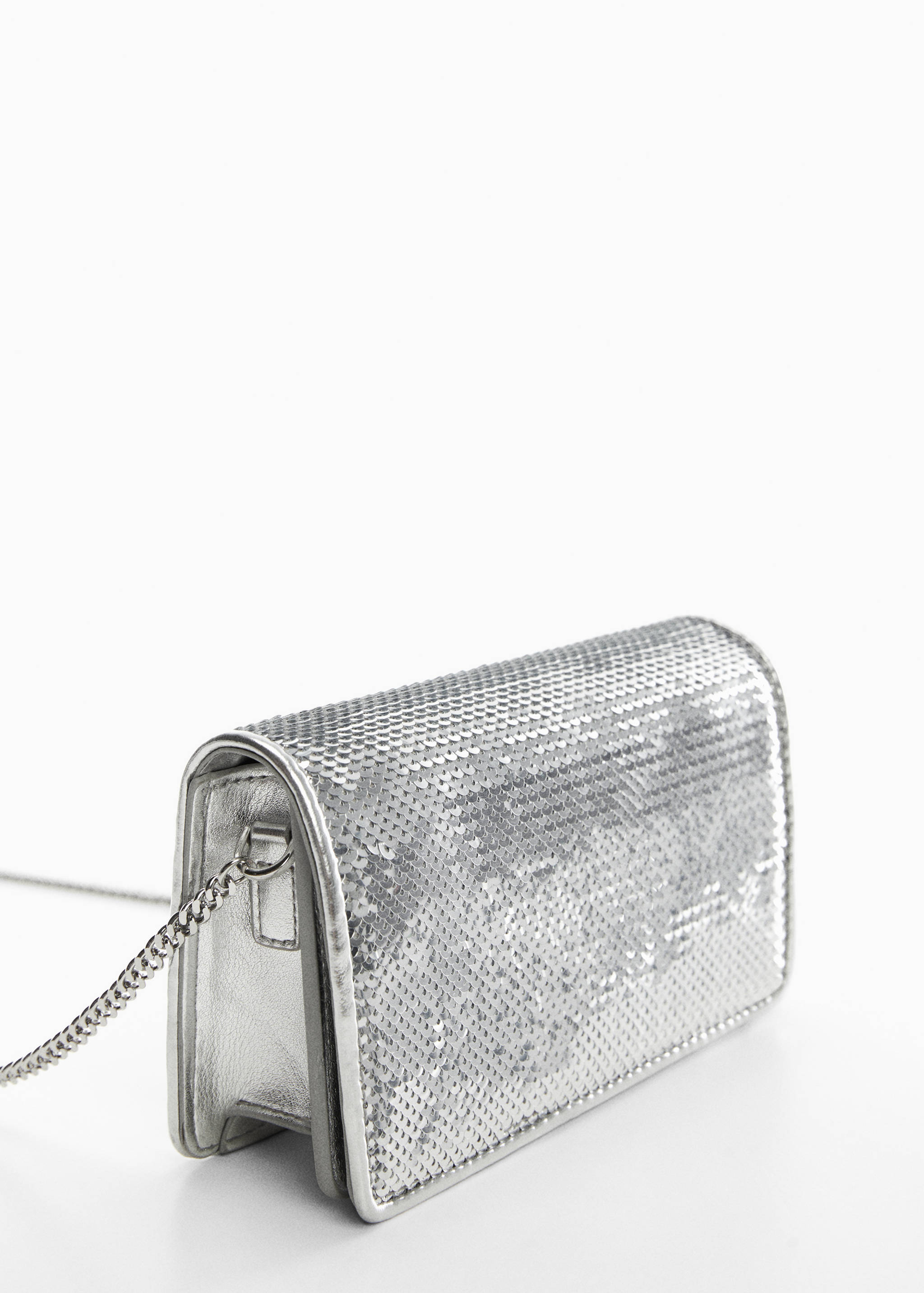 Sequined chain bag - Medium plane