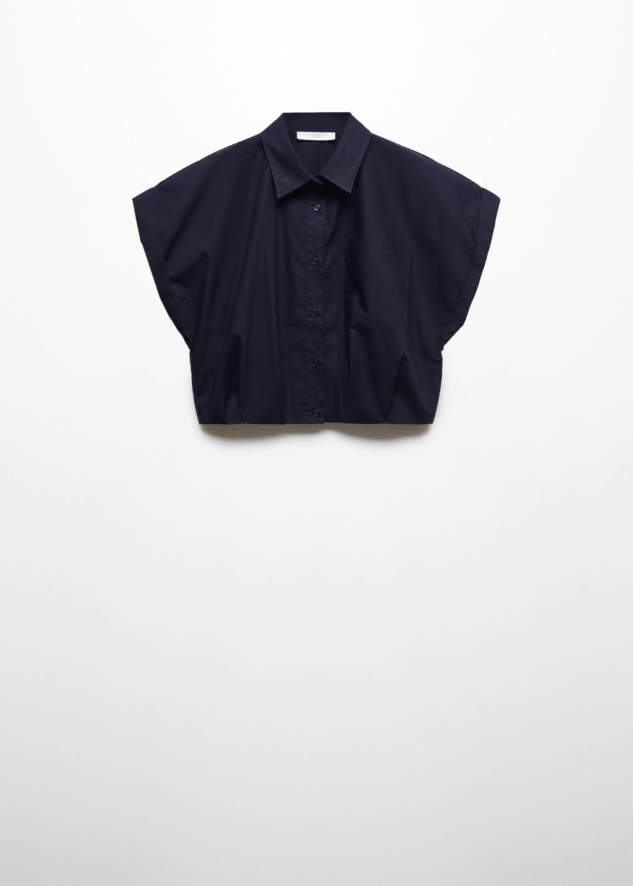 Camisa crop de 100% algodão - Artigo sem modelo