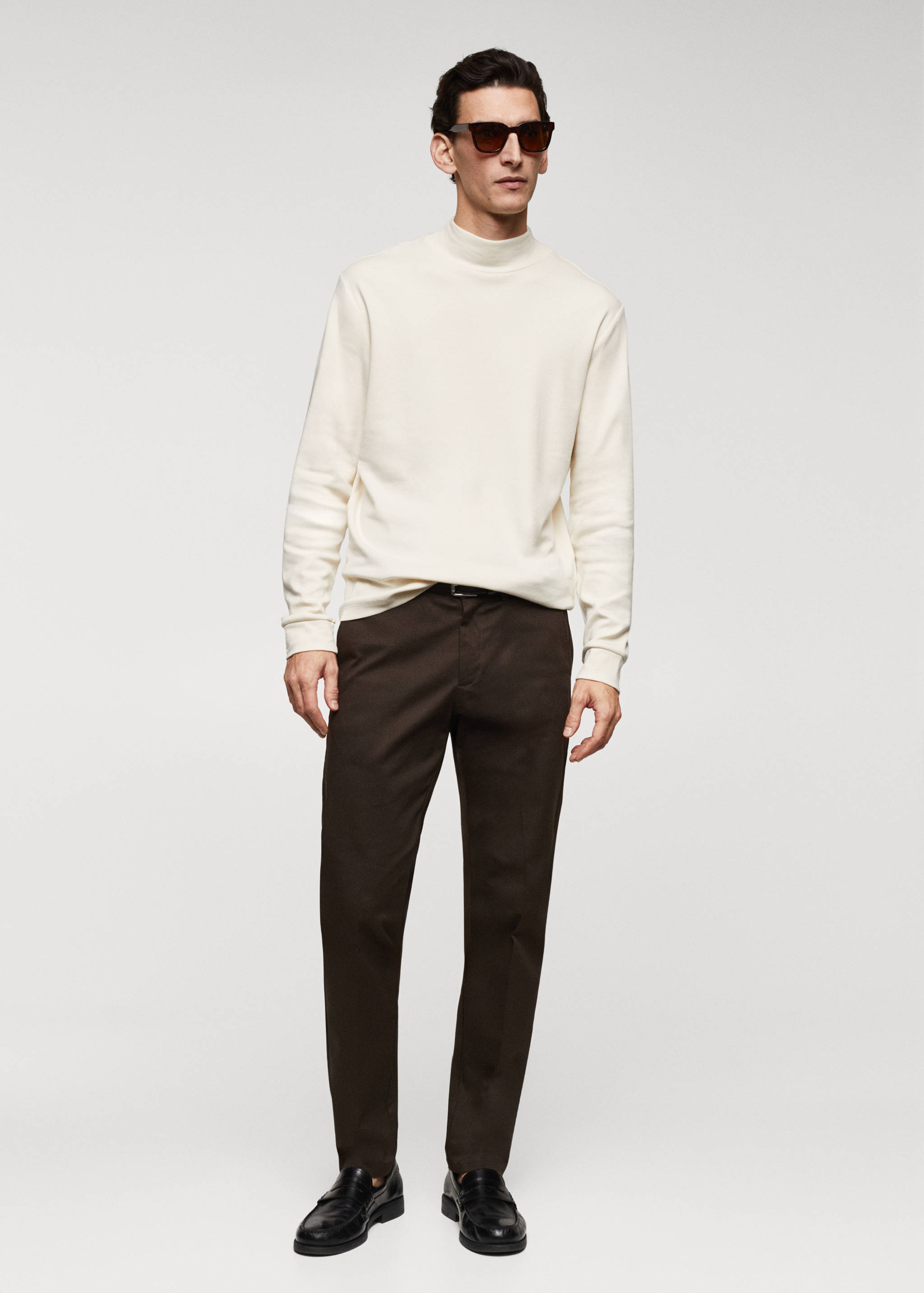 Perkins-neck long-sleeved t-shirt - General plane