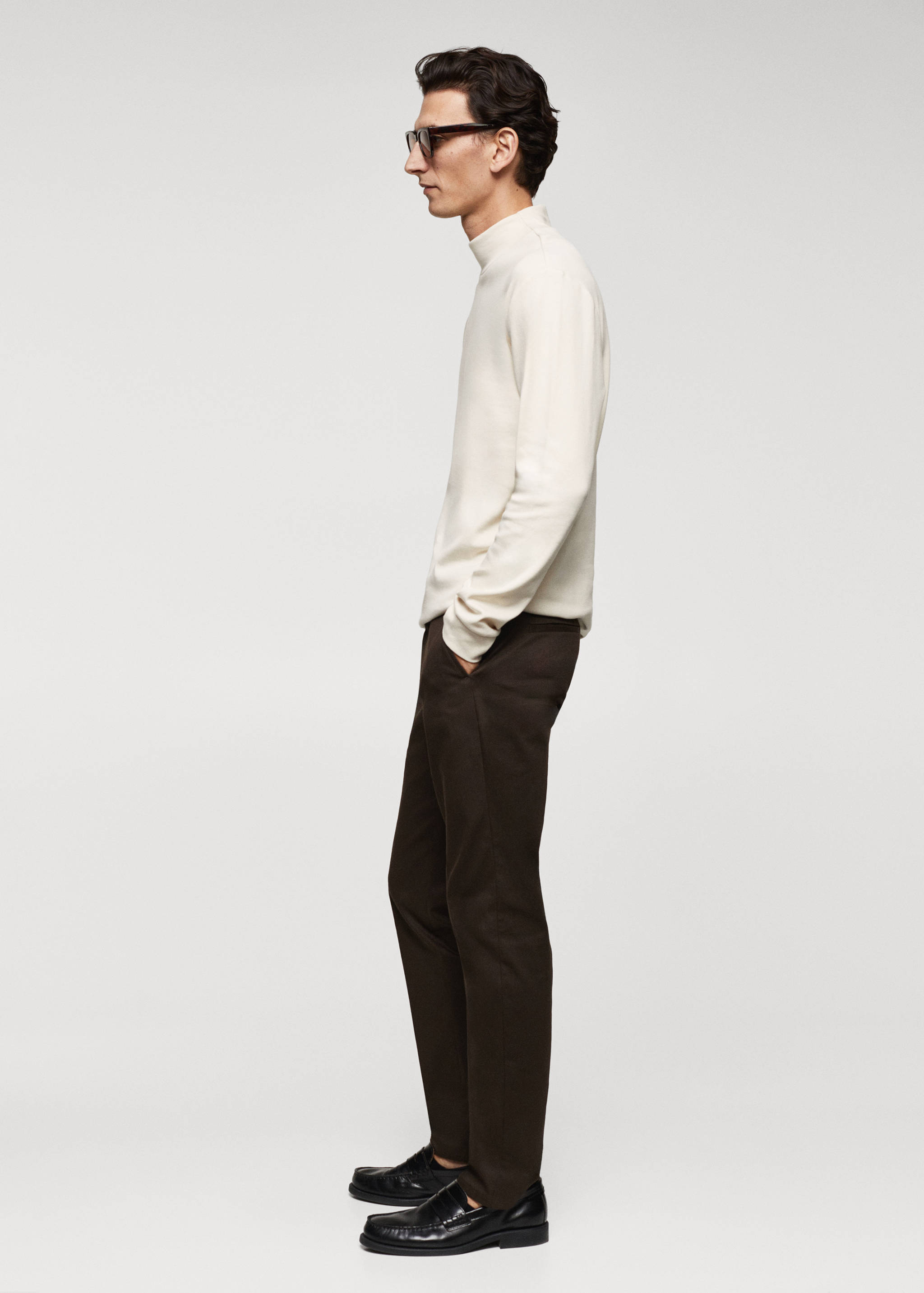 Perkins-neck long-sleeved t-shirt - Details of the article 2