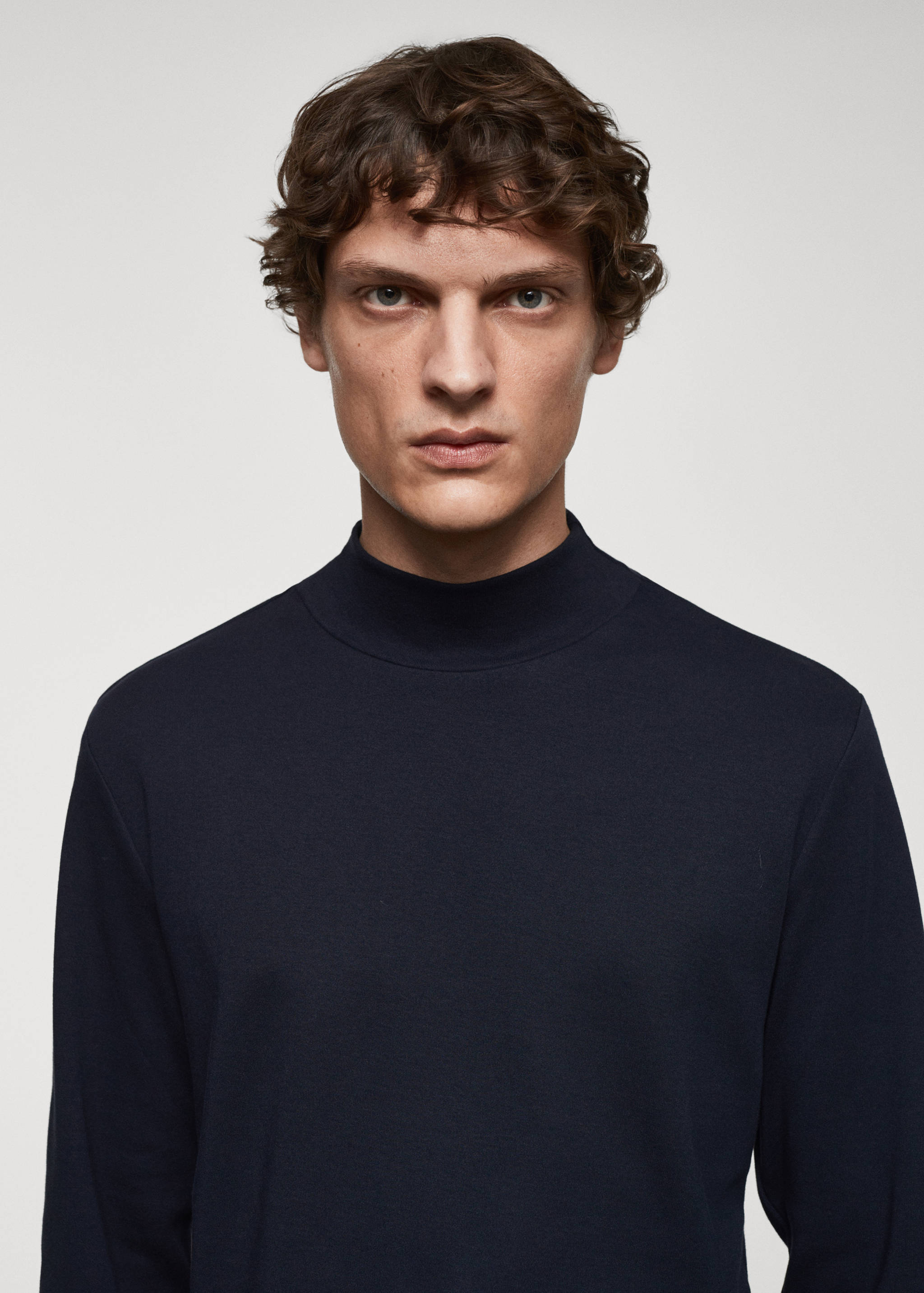 Perkins-neck long-sleeved t-shirt - Details of the article 1