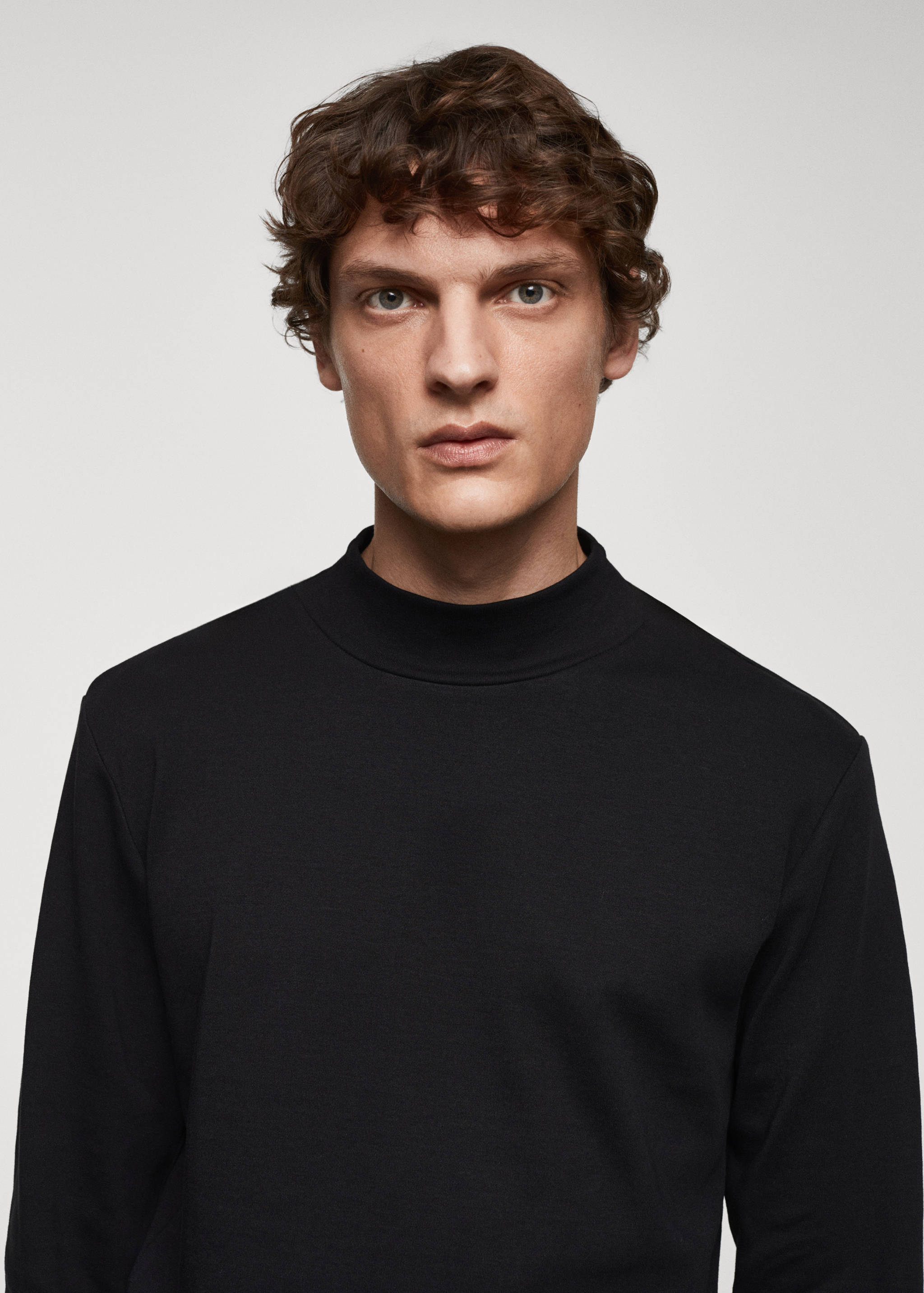 Perkins-neck long-sleeved t-shirt - Details of the article 1