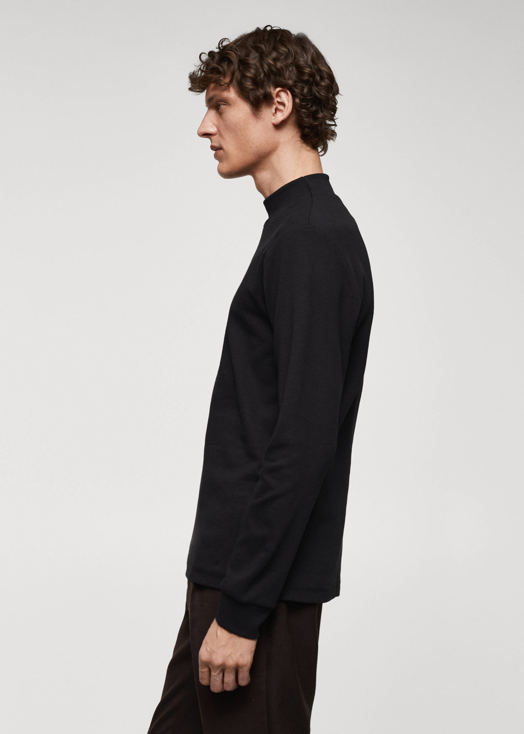 Perkins-neck long-sleeved t-shirt - Details of the article 2