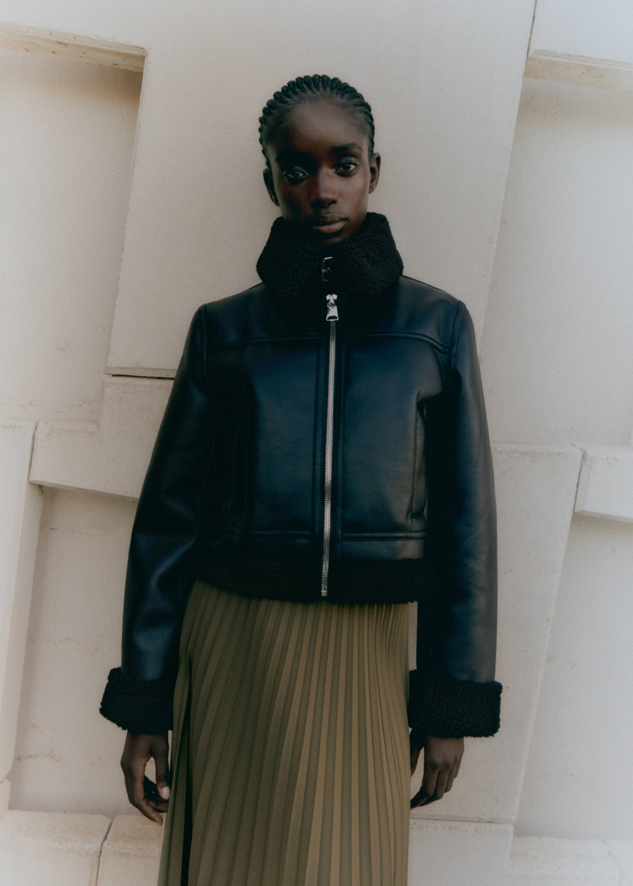 Motoros, báránybőrrel bélelt dzseki - A termék adatai 5