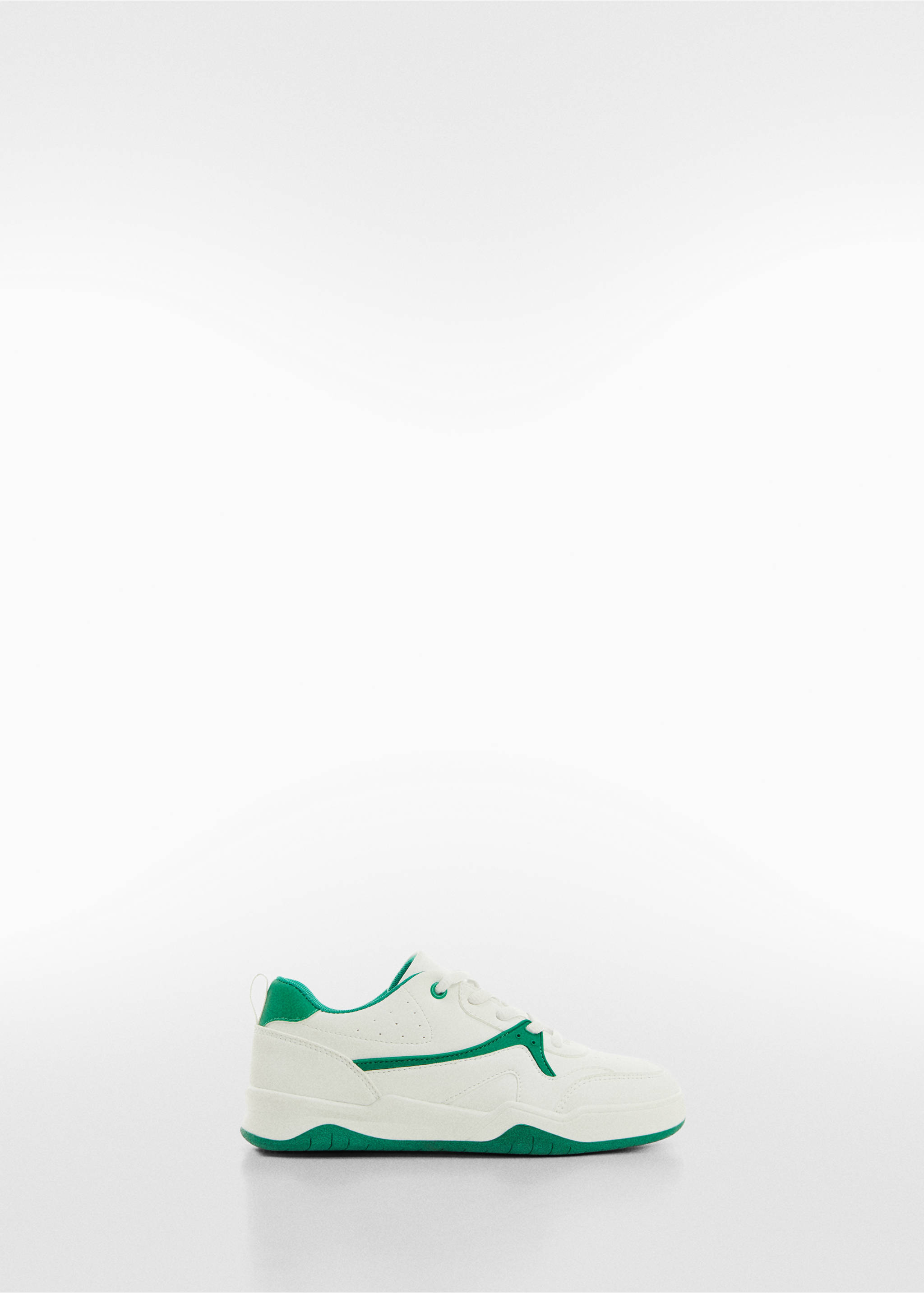 Lace-up mixed sneakers - Article without model, White. Ref: 67030469-00.