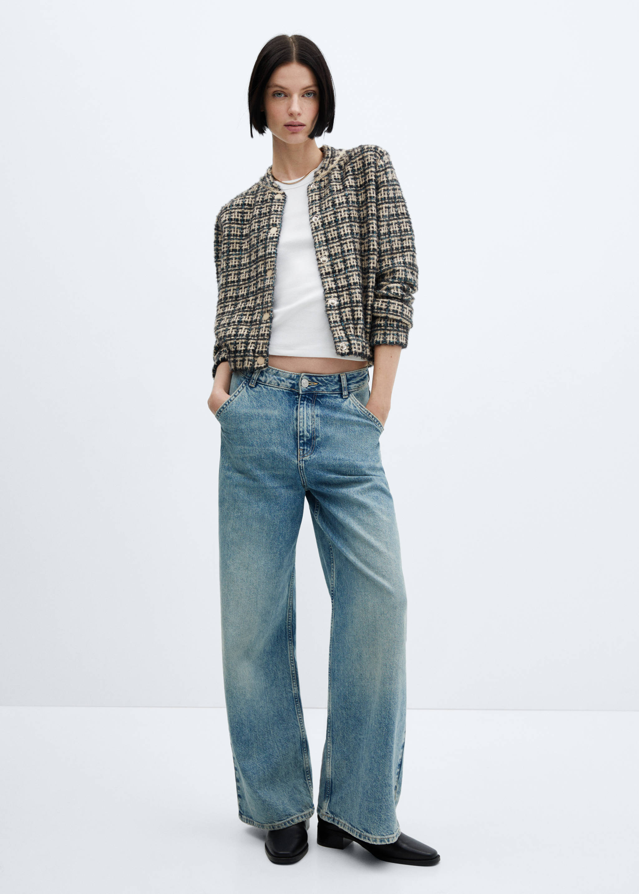 Tweed bomberjack - Overzichtstekening