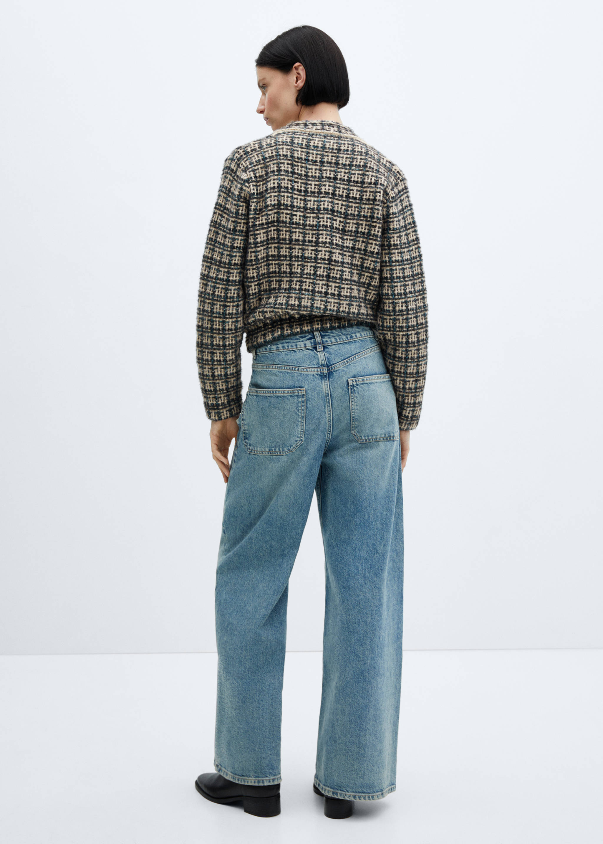 Tweed bomberjack - Achterkant van het artikel