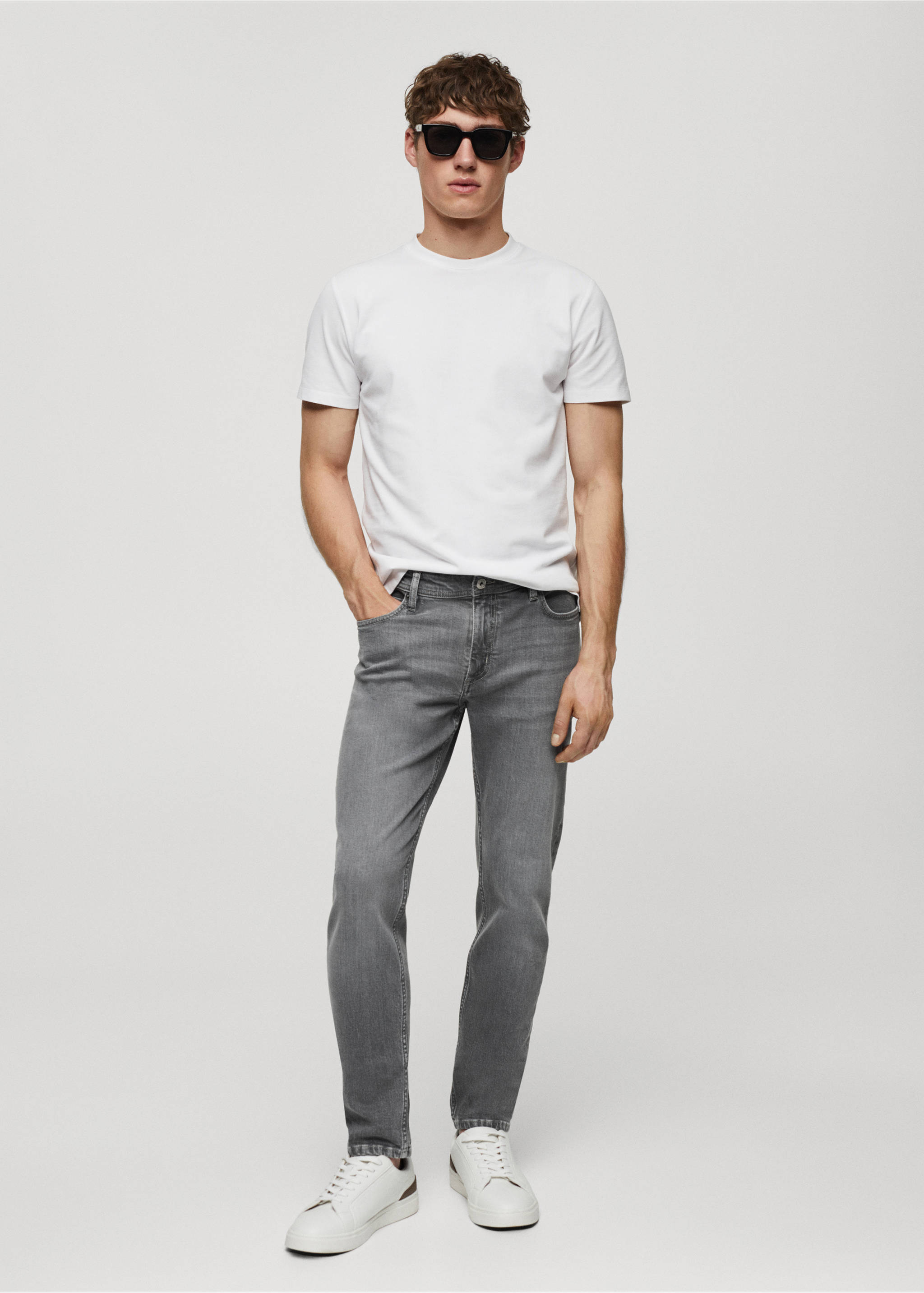 Slim Fit-Jeans Jan - Allgemeine Ansicht, Denim Grau. Ref: 67030624-00.