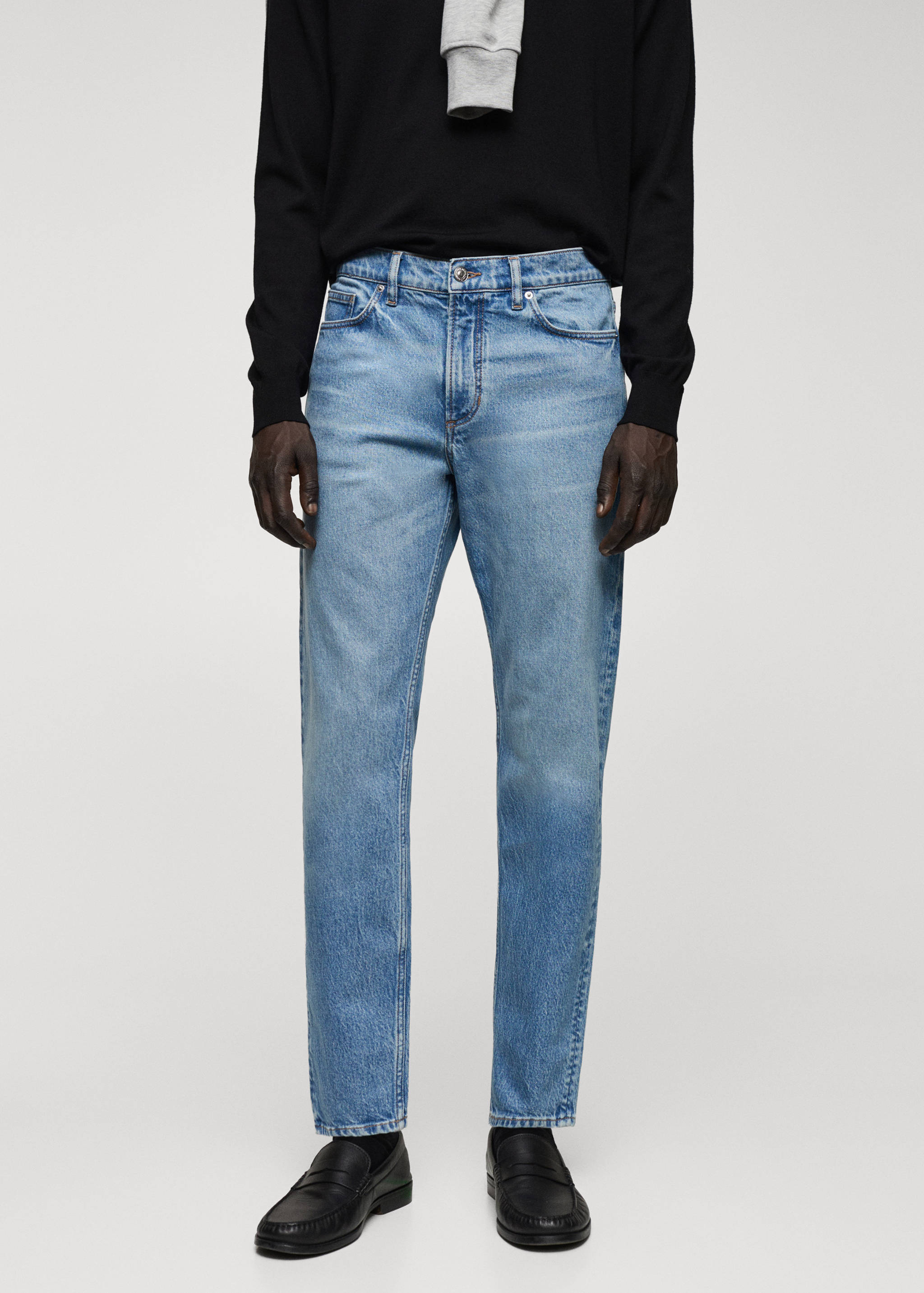 Tapered-fit jeans - Medium plane