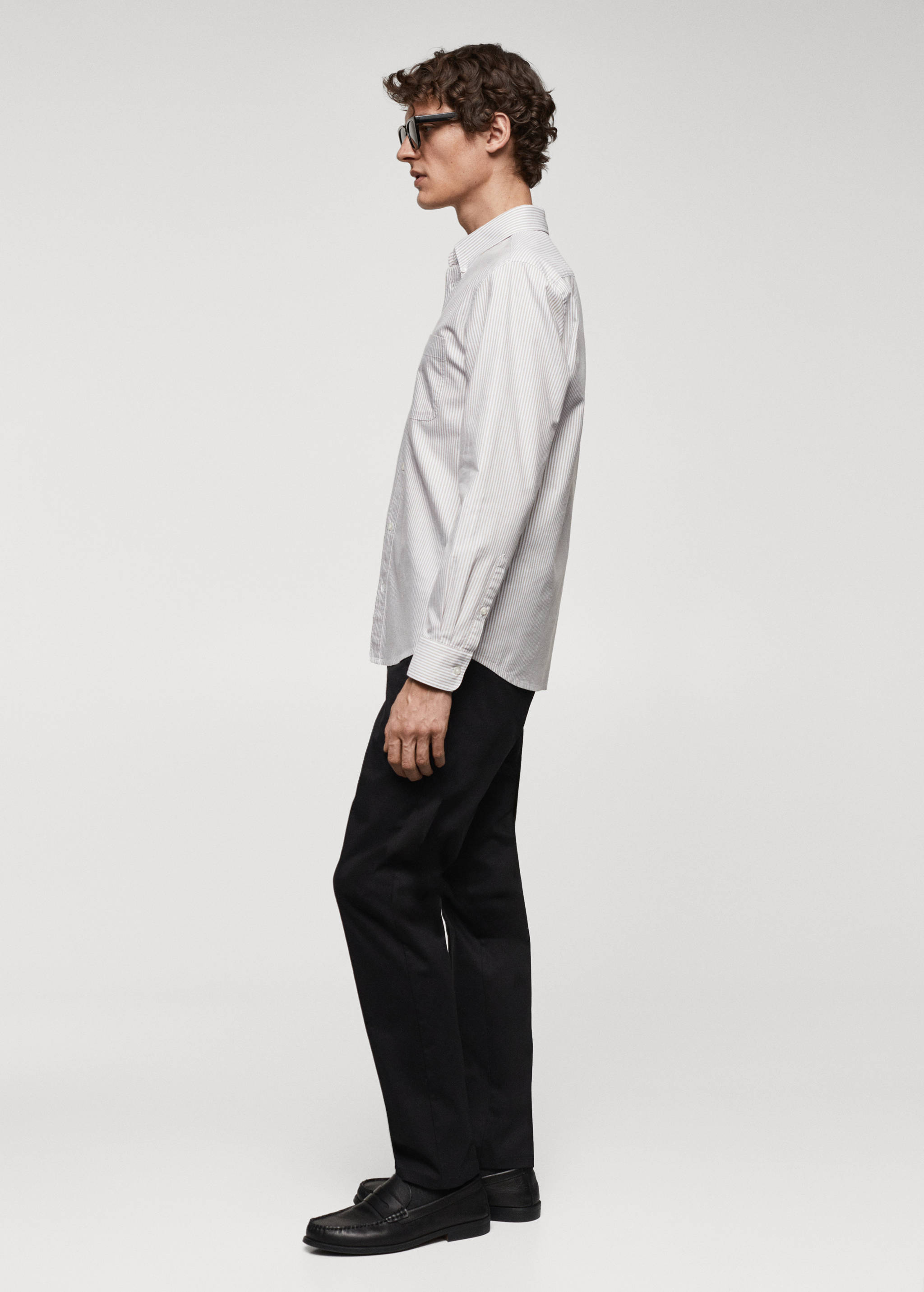 100% cotton kodak striped shirt - Details of the article 2
