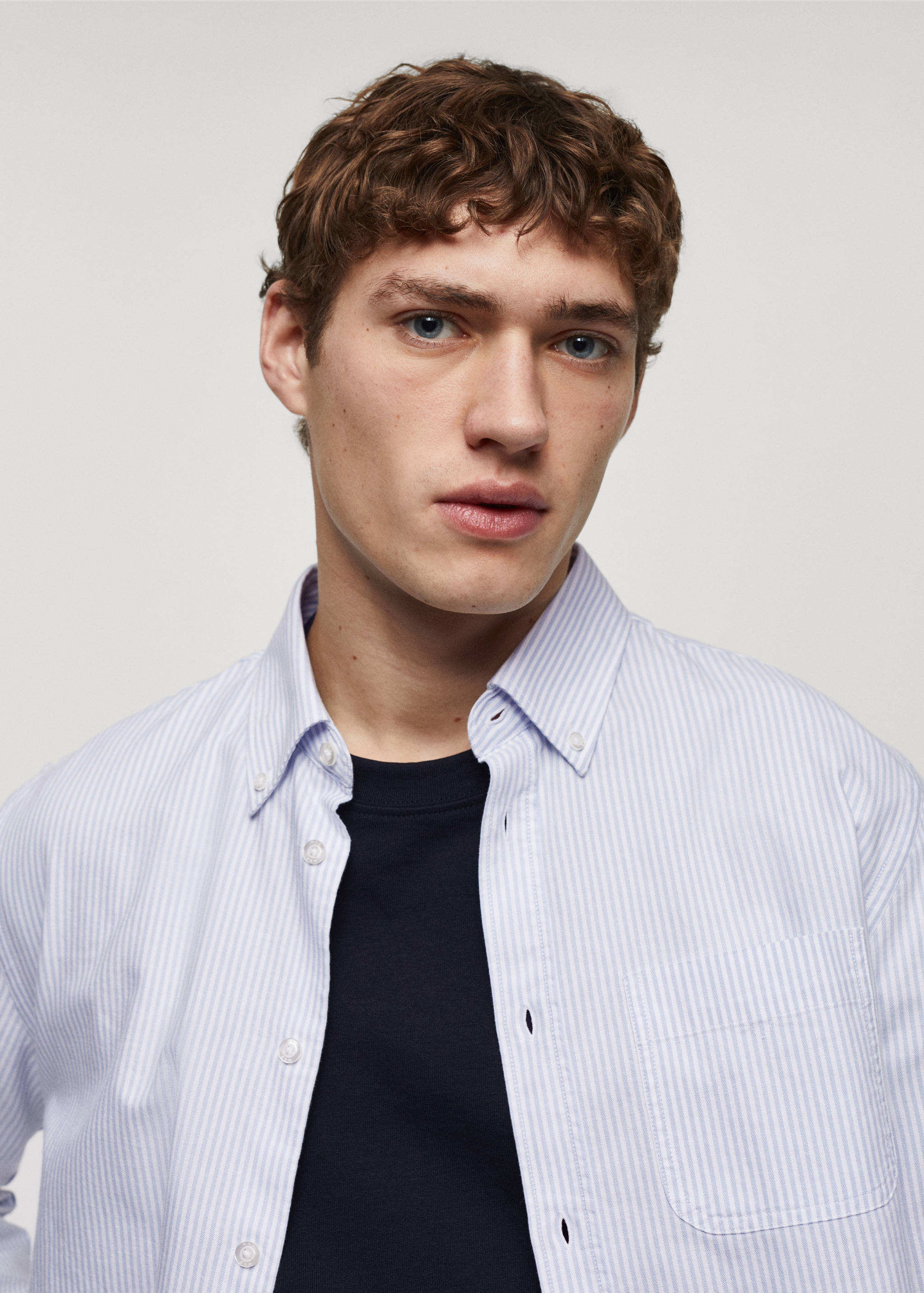 100% cotton kodak striped shirt - Details of the article 1